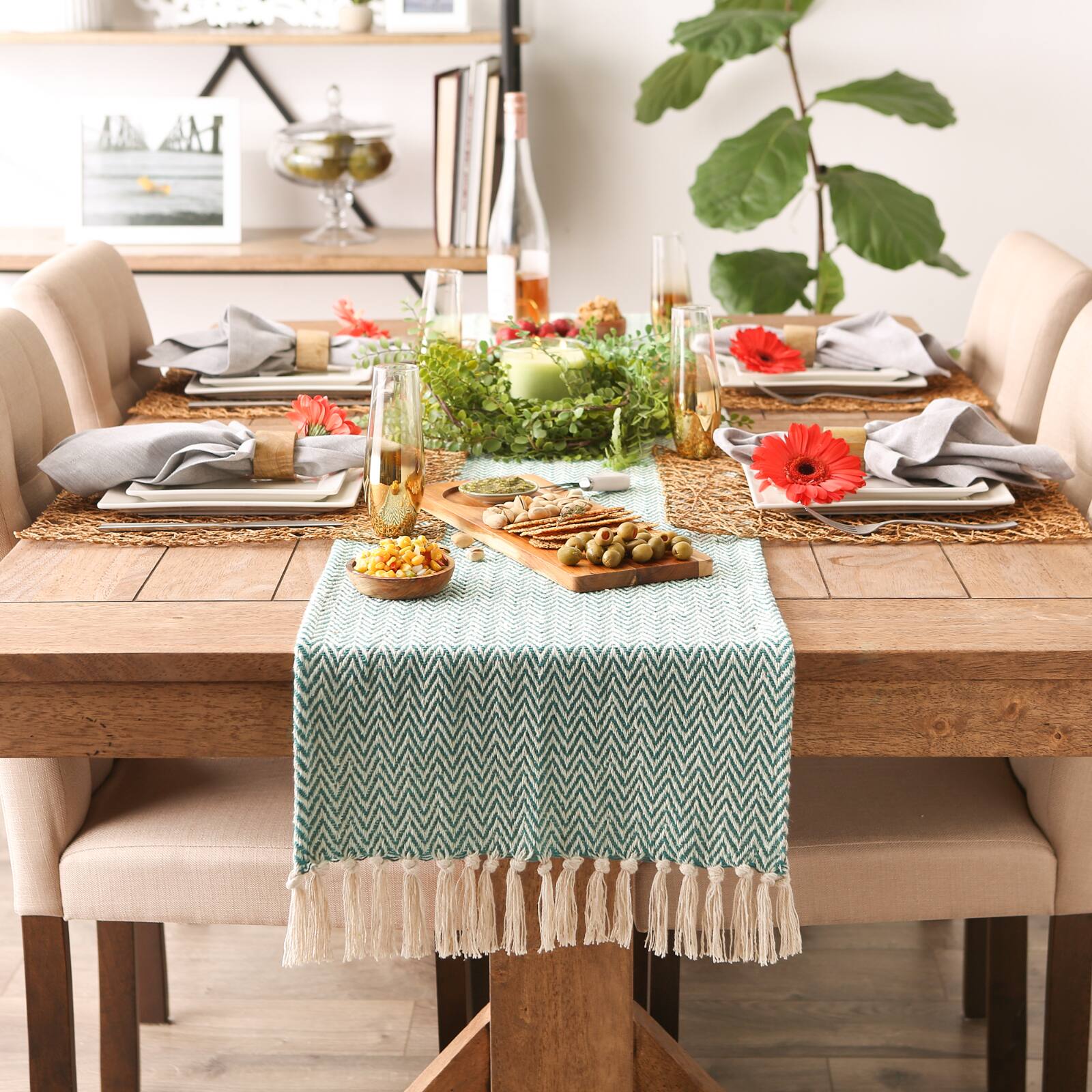 DII&#xAE; 72&#x22; Chevron Handloom Table Runner