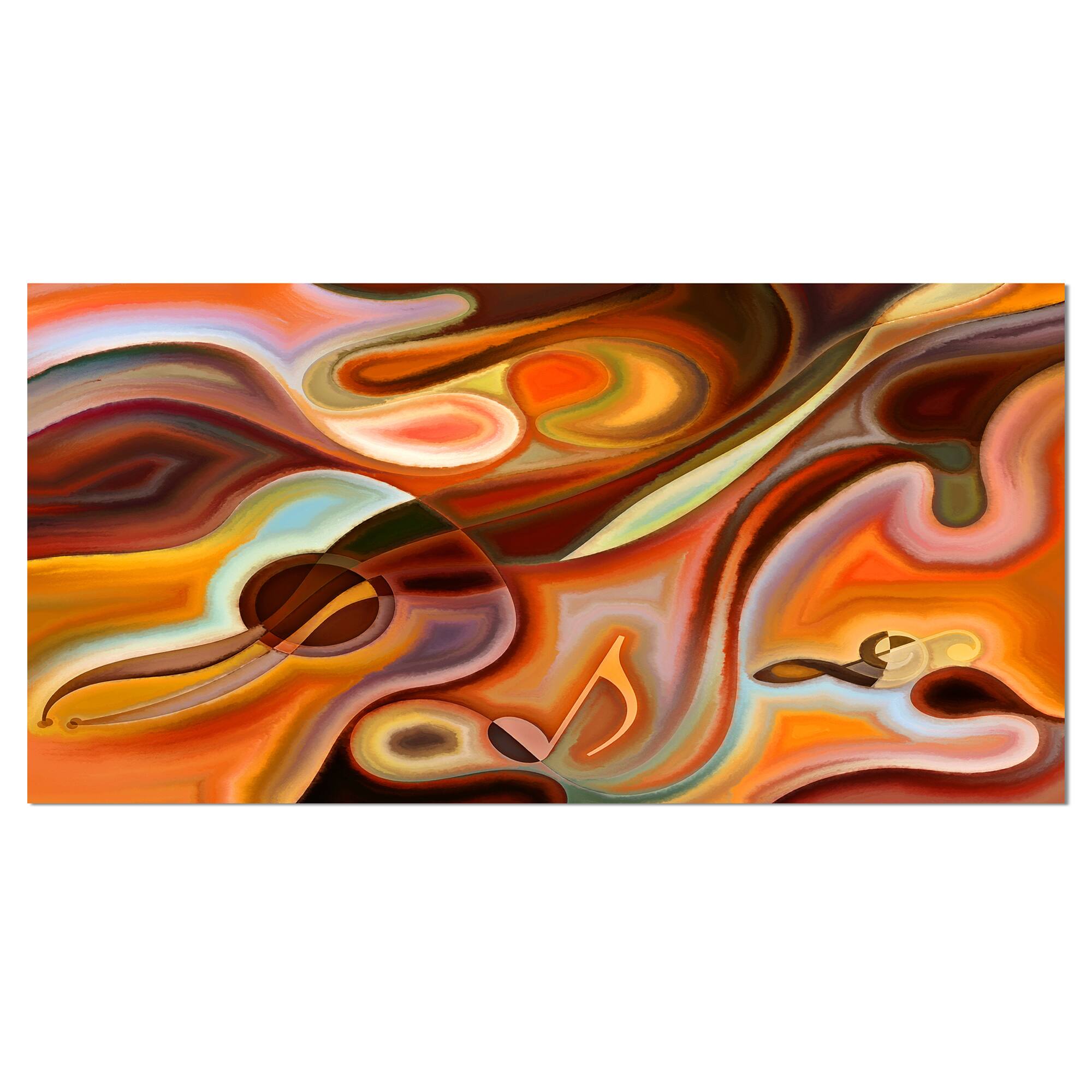 Designart - Music Dreams - Abstract Canvas Art Print