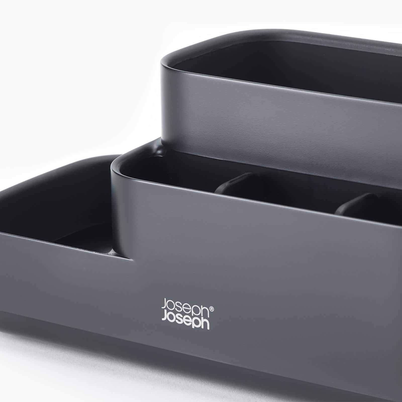 Joseph Joseph EasyStore Bathroom Caddy with Matt Black Finish