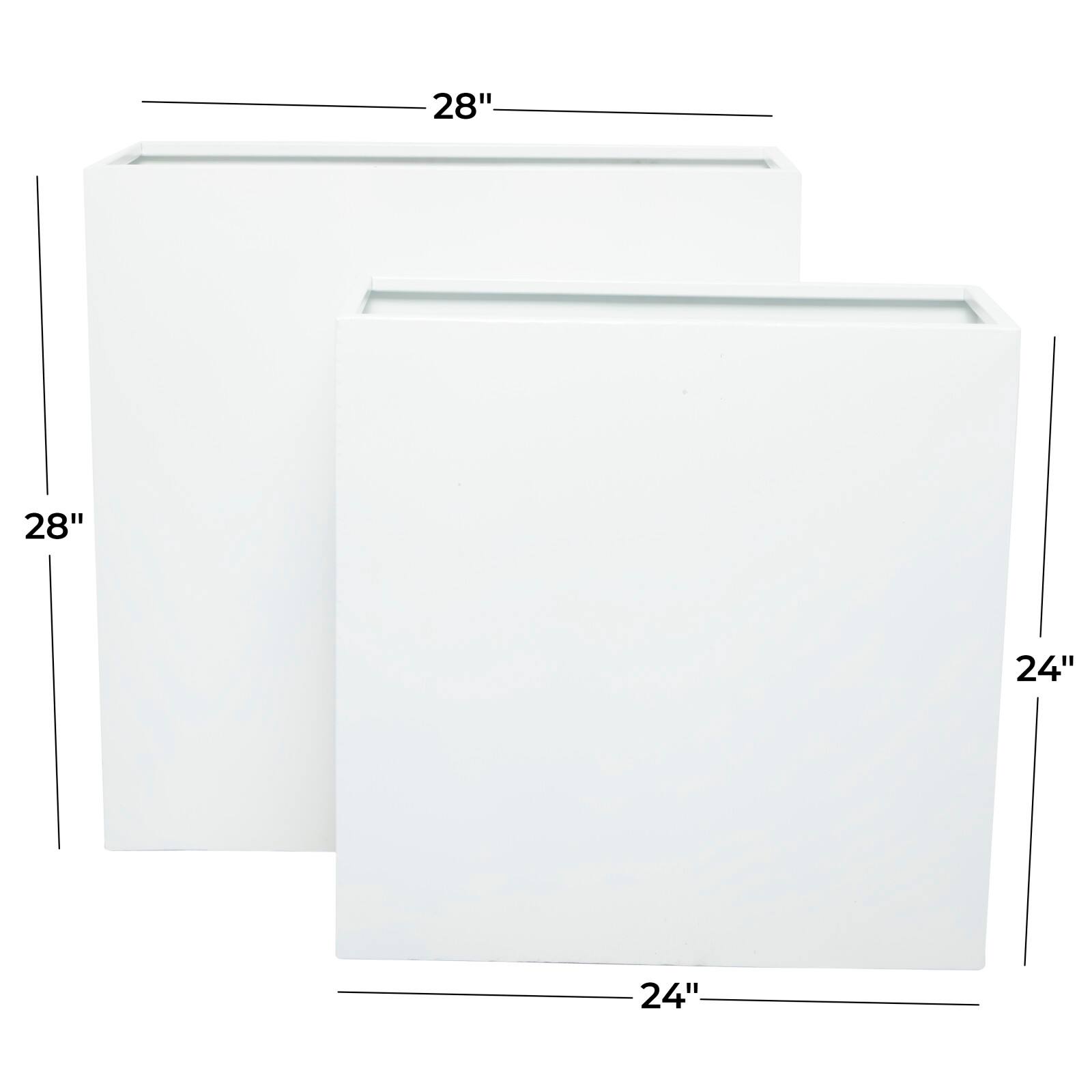 Modern Square Planter Set