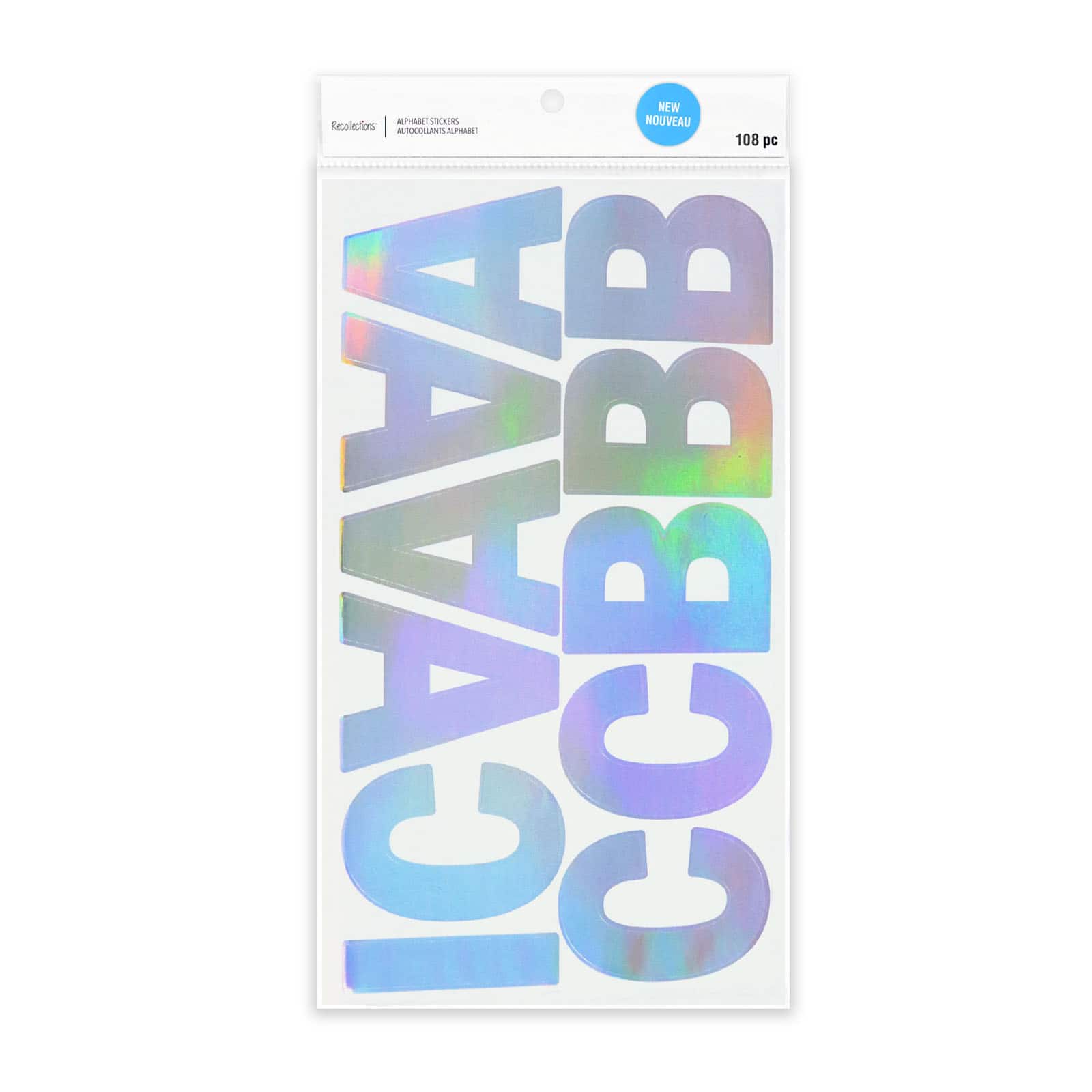 12 Pack: Iridescent Foil Alphabet Stickers by Recollections™