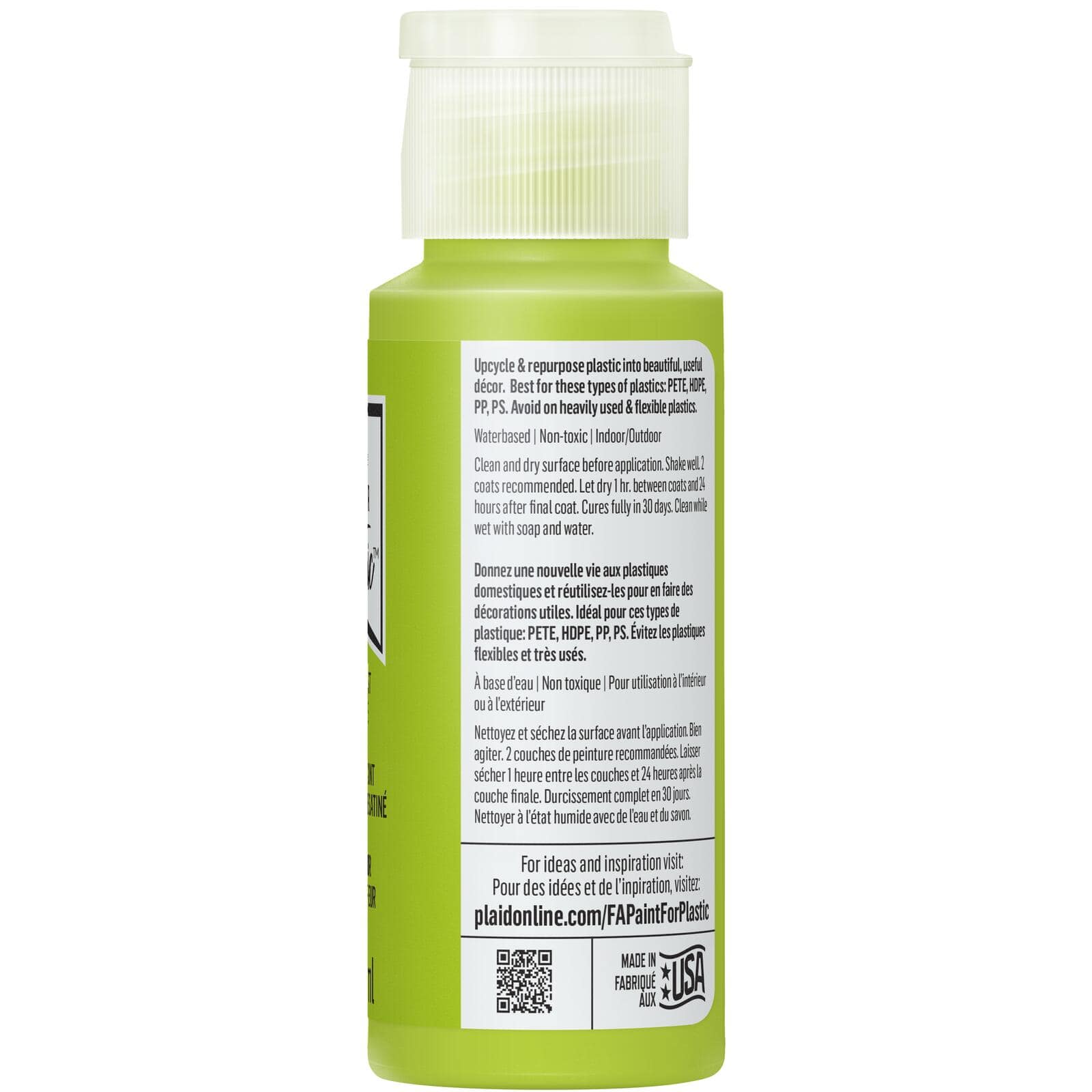 FolkArt &#xAE; Paint For Plastic&#x2122; Satin Acrylic Paint