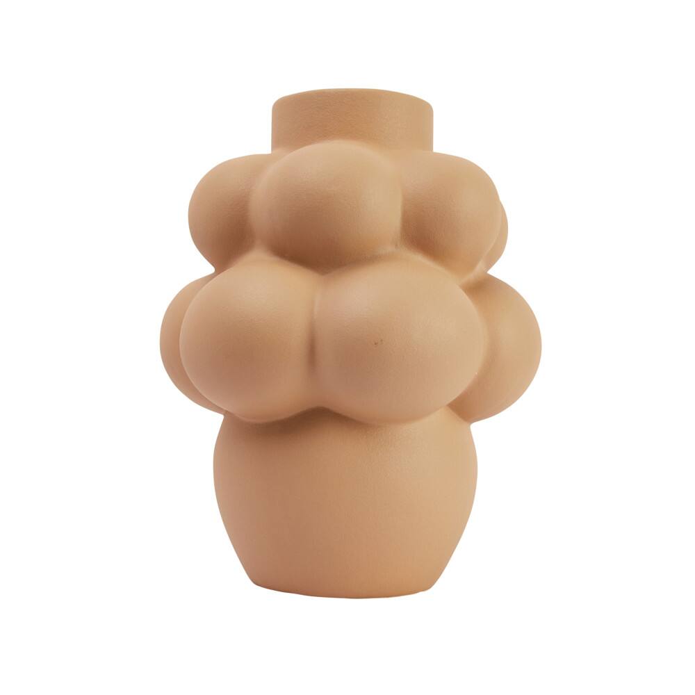 Hello Honey® Bloomingville 14.5" Sand Finish Stoneware Formed Bubble Vase