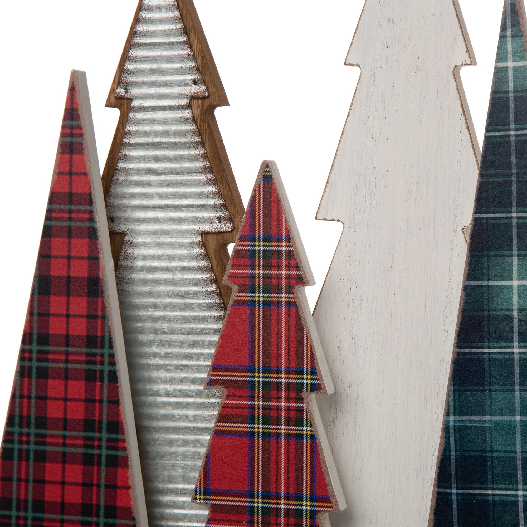 Glitzhome® 14" Wooden Christmas Tree Table Décor