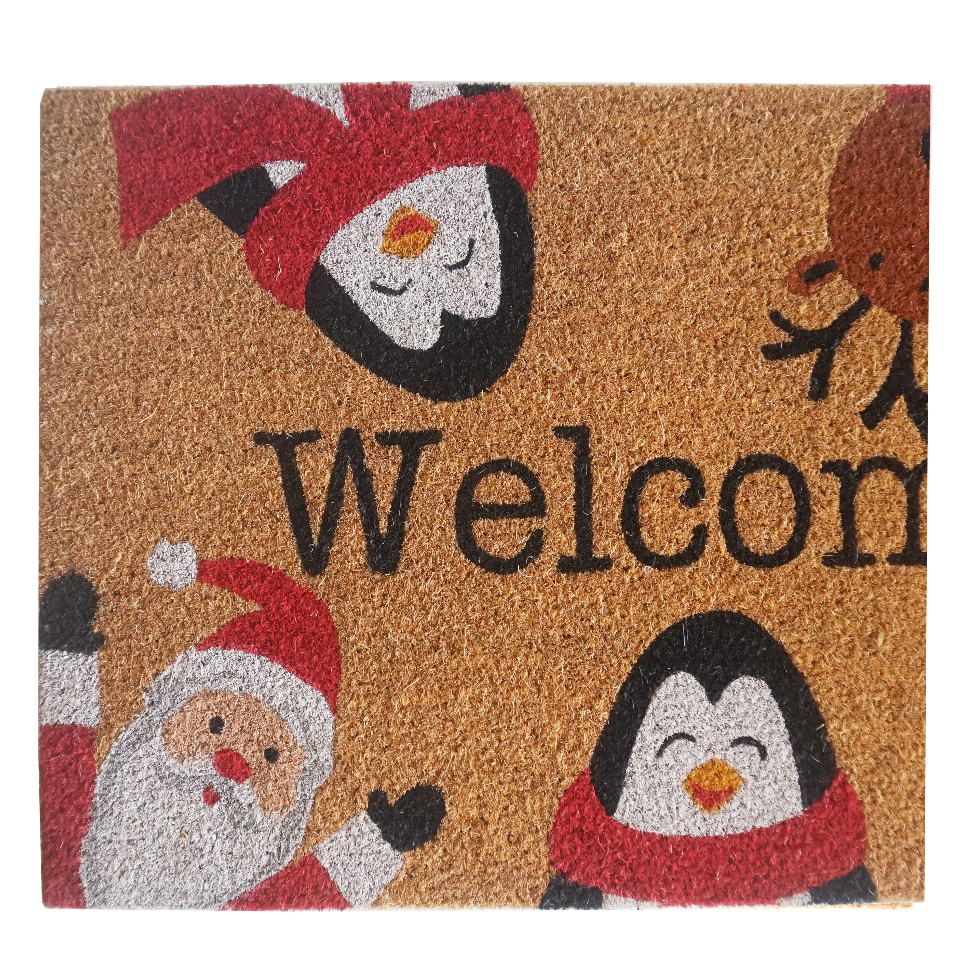 Christmas Penguin Doormat 18 X 30 