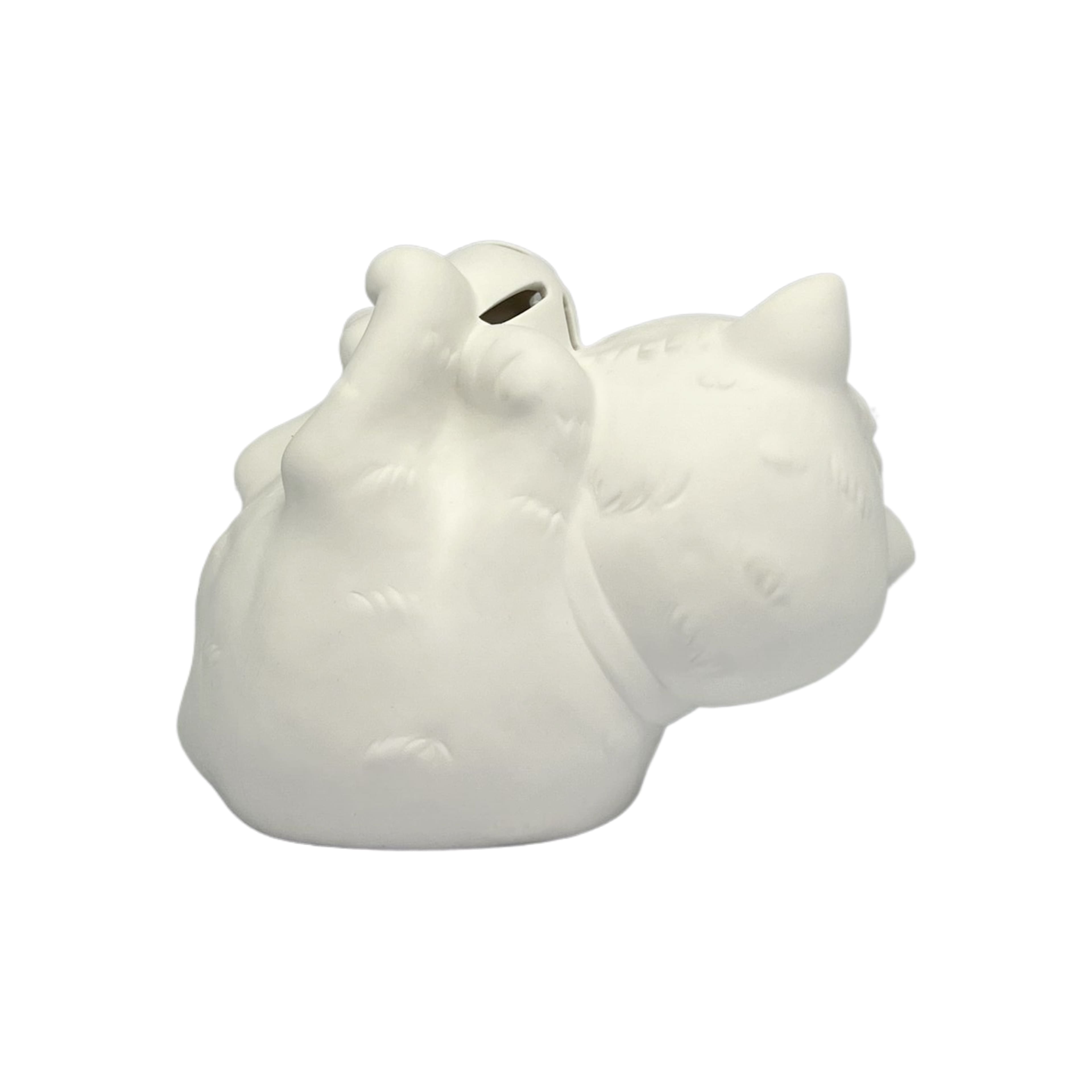 7&#x22; LED DIY Ceramic Cat with Bell D&#xE9;cor by Make Market&#xAE;