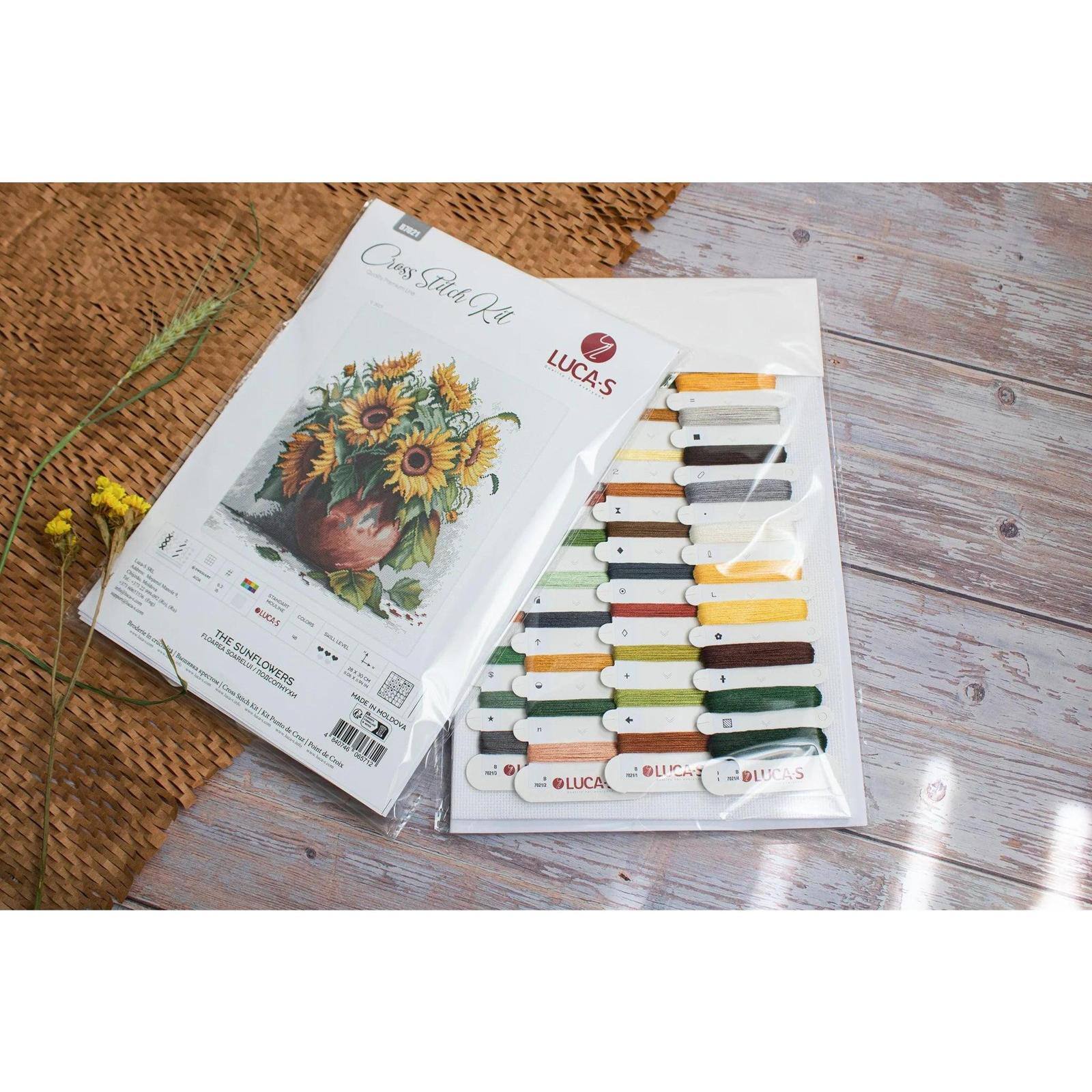 Luca-S The Sunflowers Counted Cross Stitch Kit