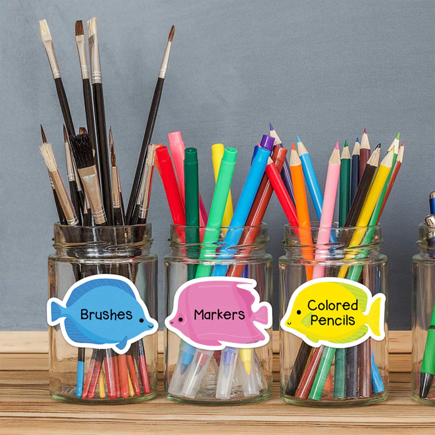 Creative Teaching Press® Sea Friends School of Fish 3" Designer Cut-Outs, 36 per Pack, 3 Packs