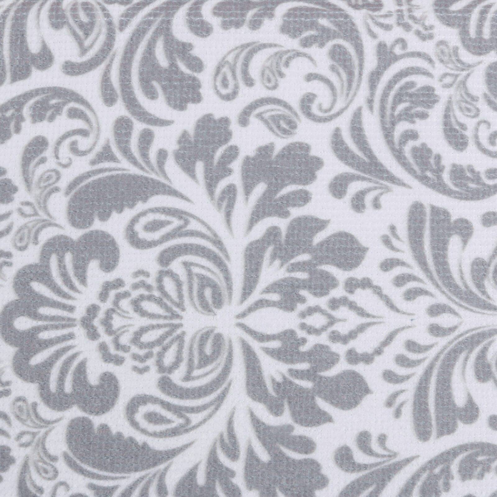 Gray Damask Microfiber Dishtowel, 4ct.