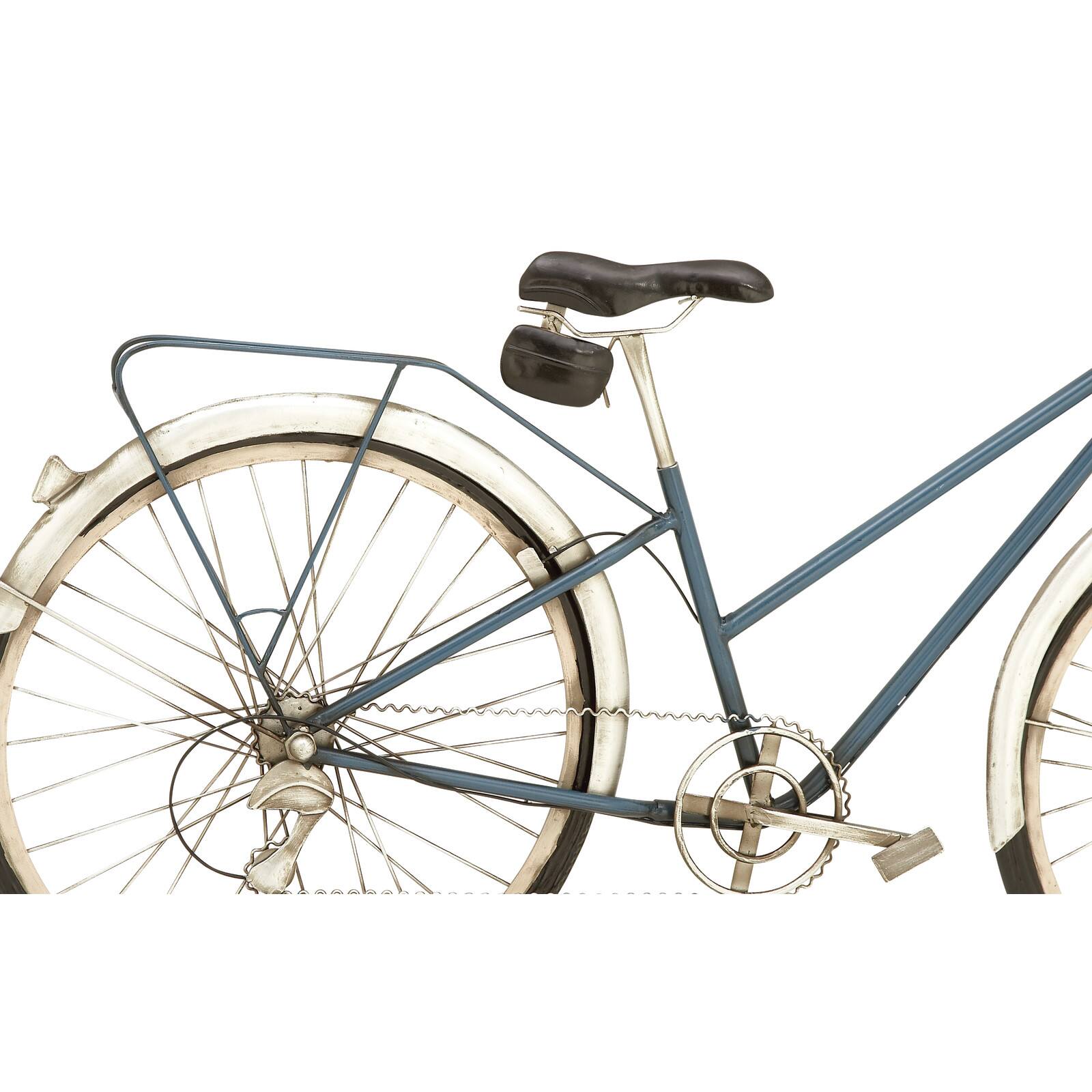 Blue Bicycle Metal Vintage Wall D&#xE9;cor