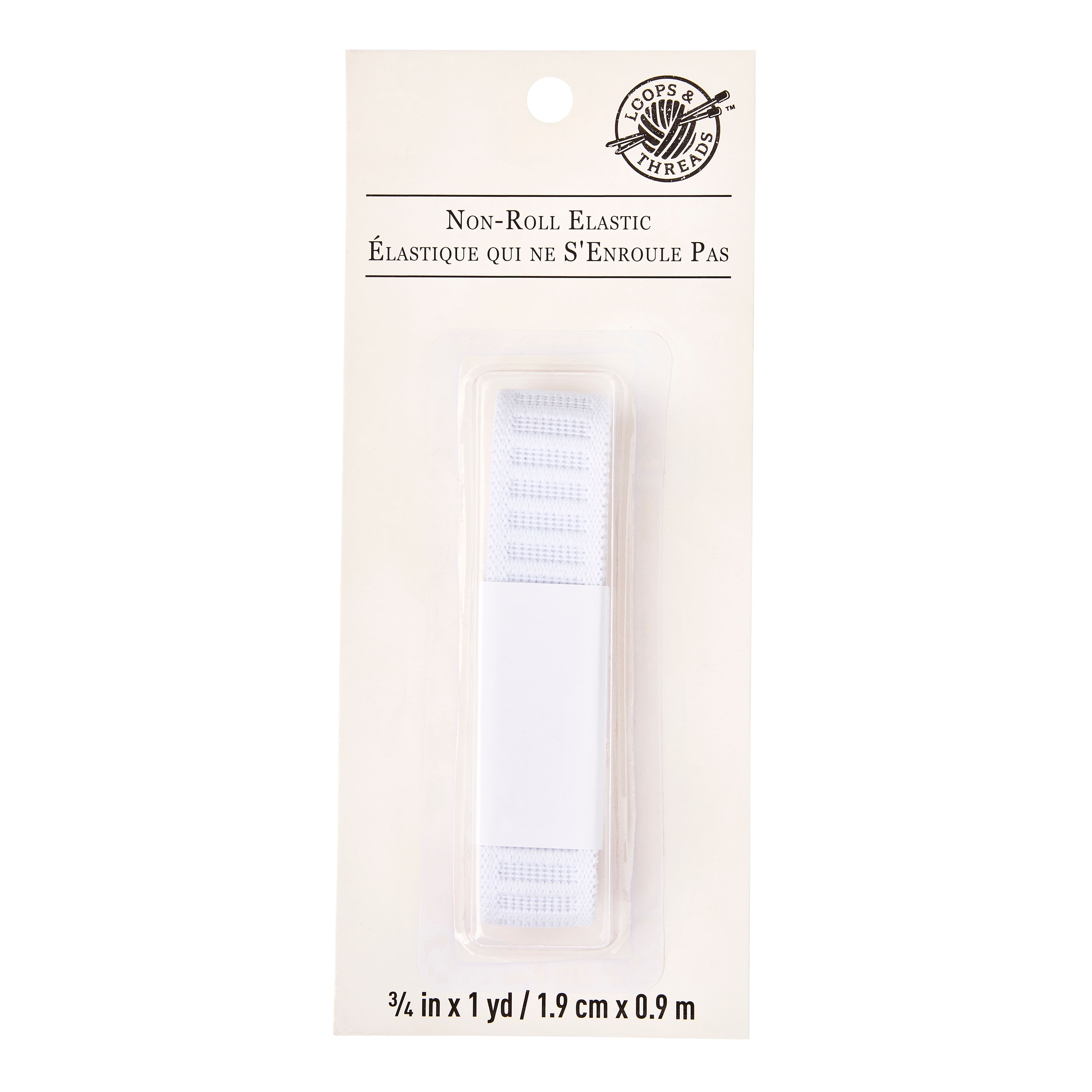 12 Pack: 3/4&#x22; White Non-Roll Elastic by Loops &#x26; Threads&#x2122;