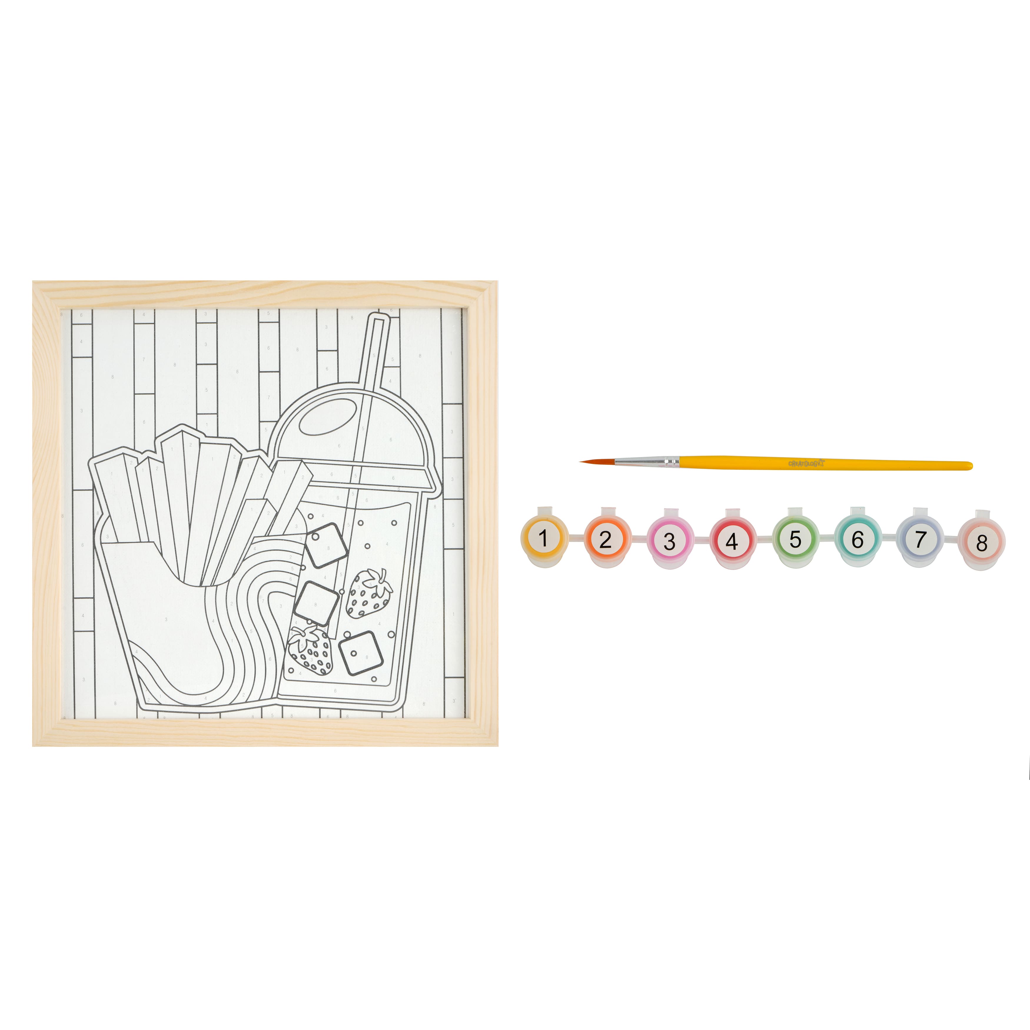 Tween Fries & Drink Paint-by-Number Kit by Creatology™