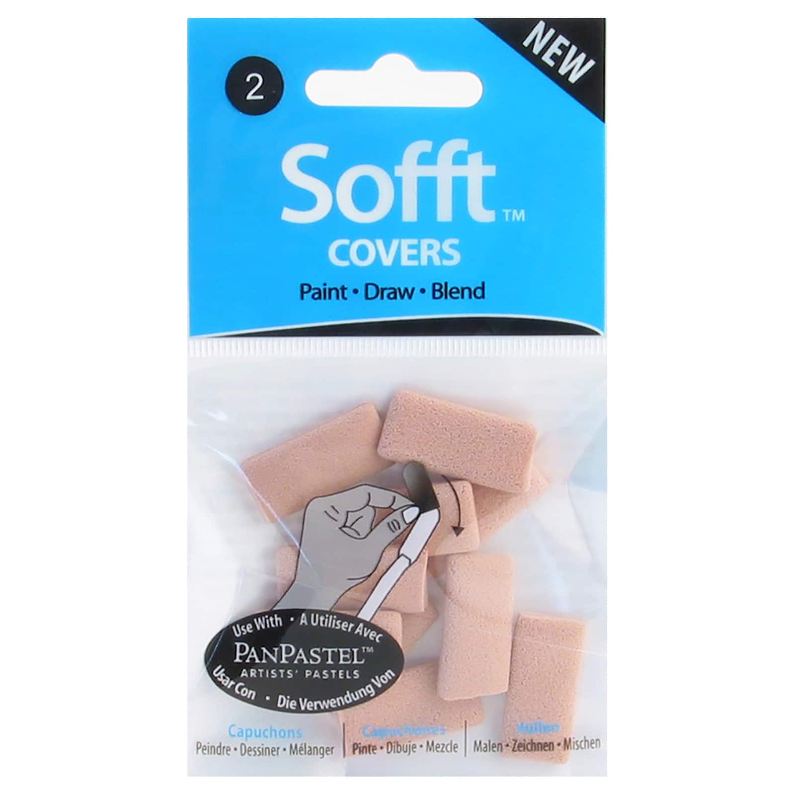 Colorfin Sofft™ Tools No. 2 Flat Covers, 10ct.