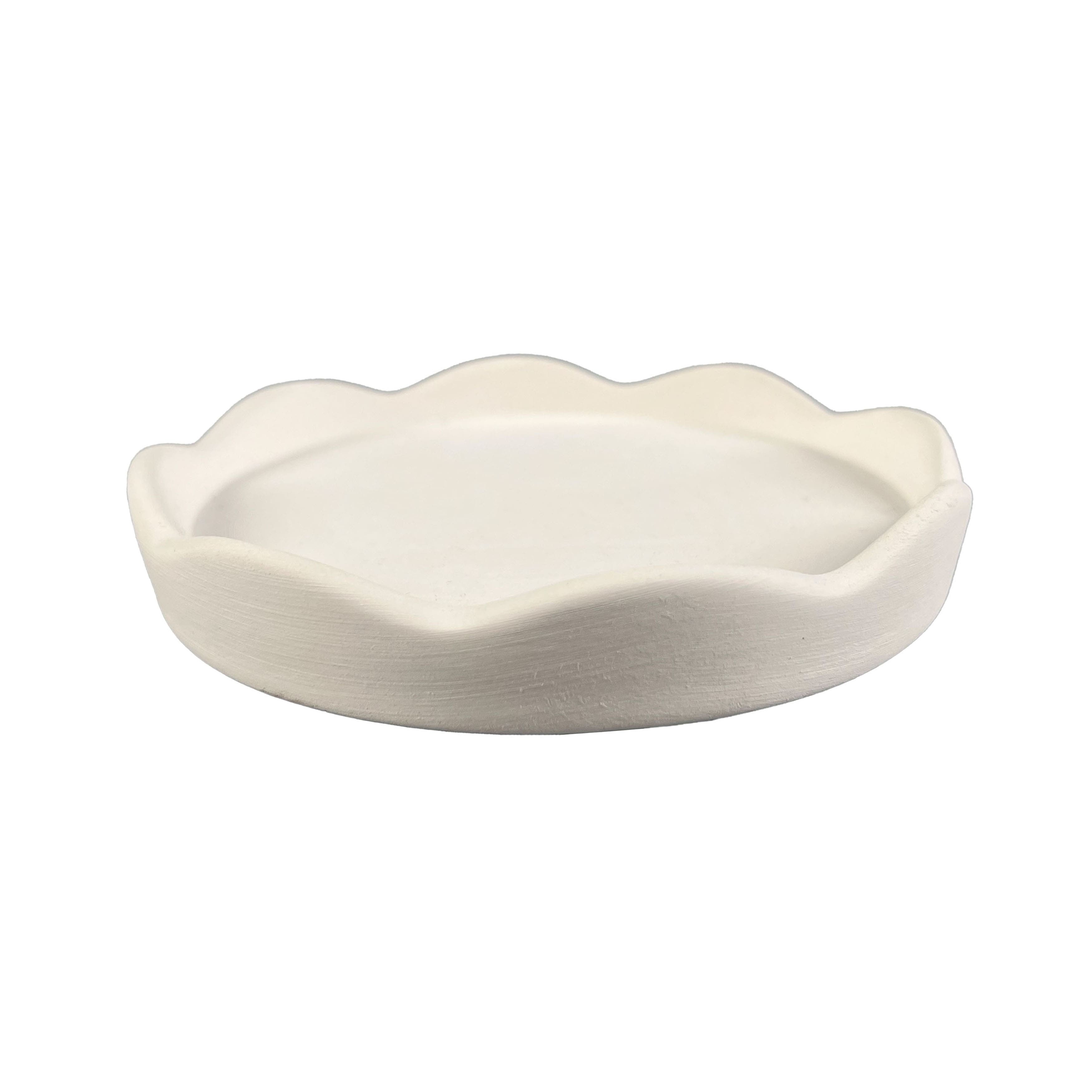 5" Scalloped Ceramic Trinket Tray by Make Market®