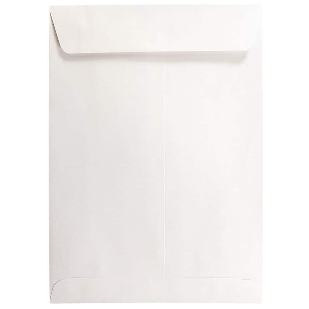 JAM Paper 7.5" x 10.5" White Open End Catalog Commercial Envelopes