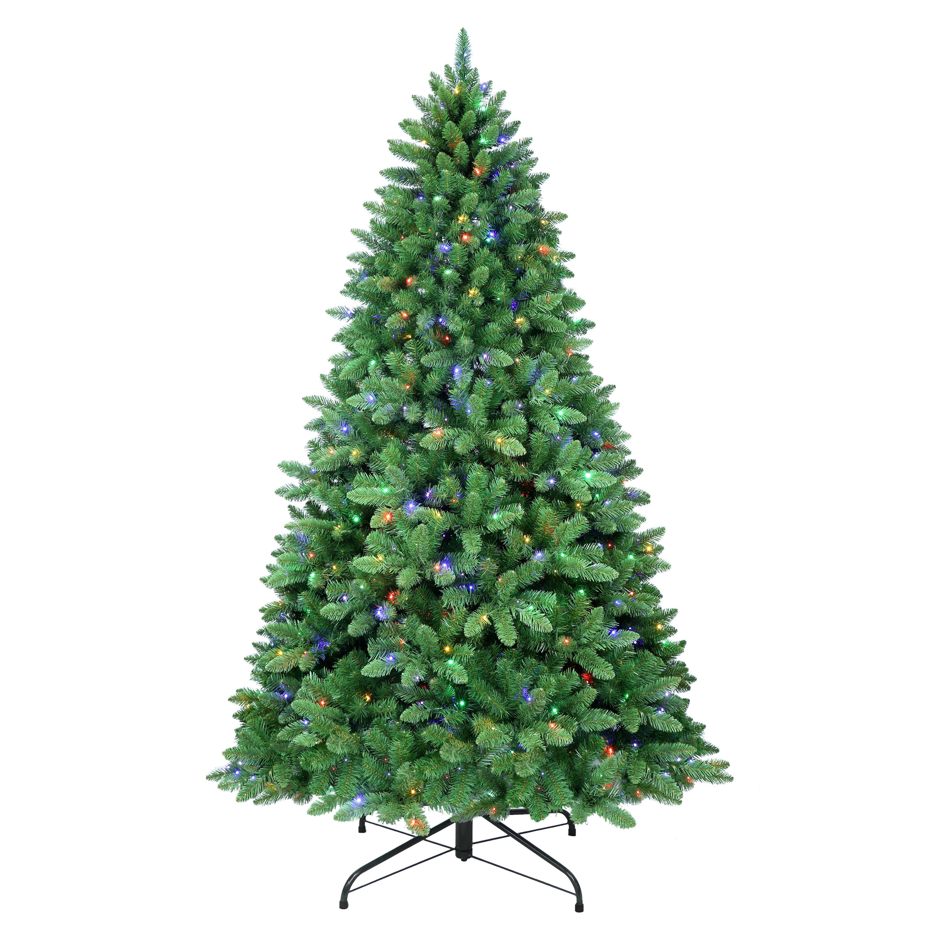 7.5ft. Pre-Lit Nevada Spruce Artificial Christmas Tree, Color-Select LED Lights