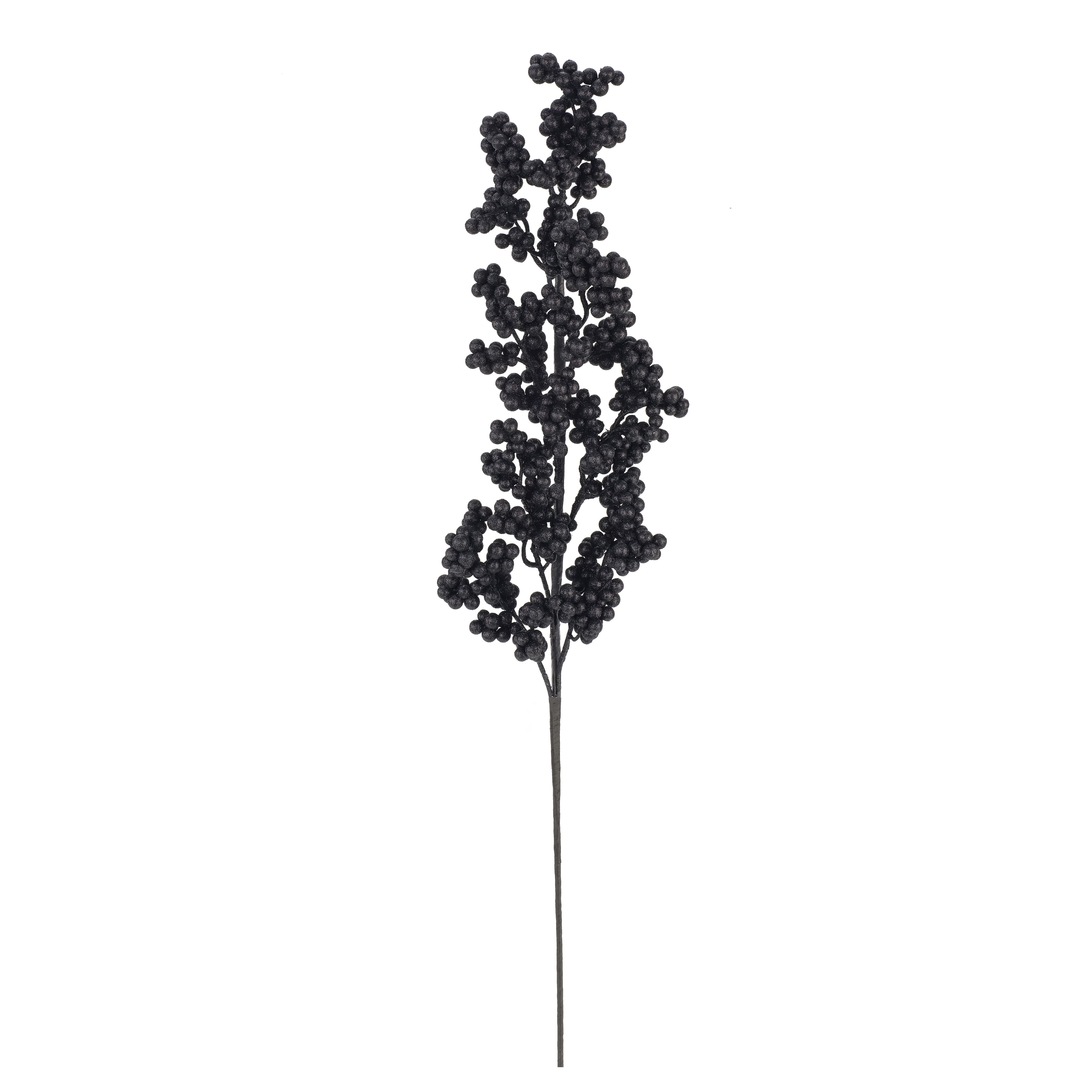 31&#x22; Glittered Black Berry Stem by Ashland&#xAE;