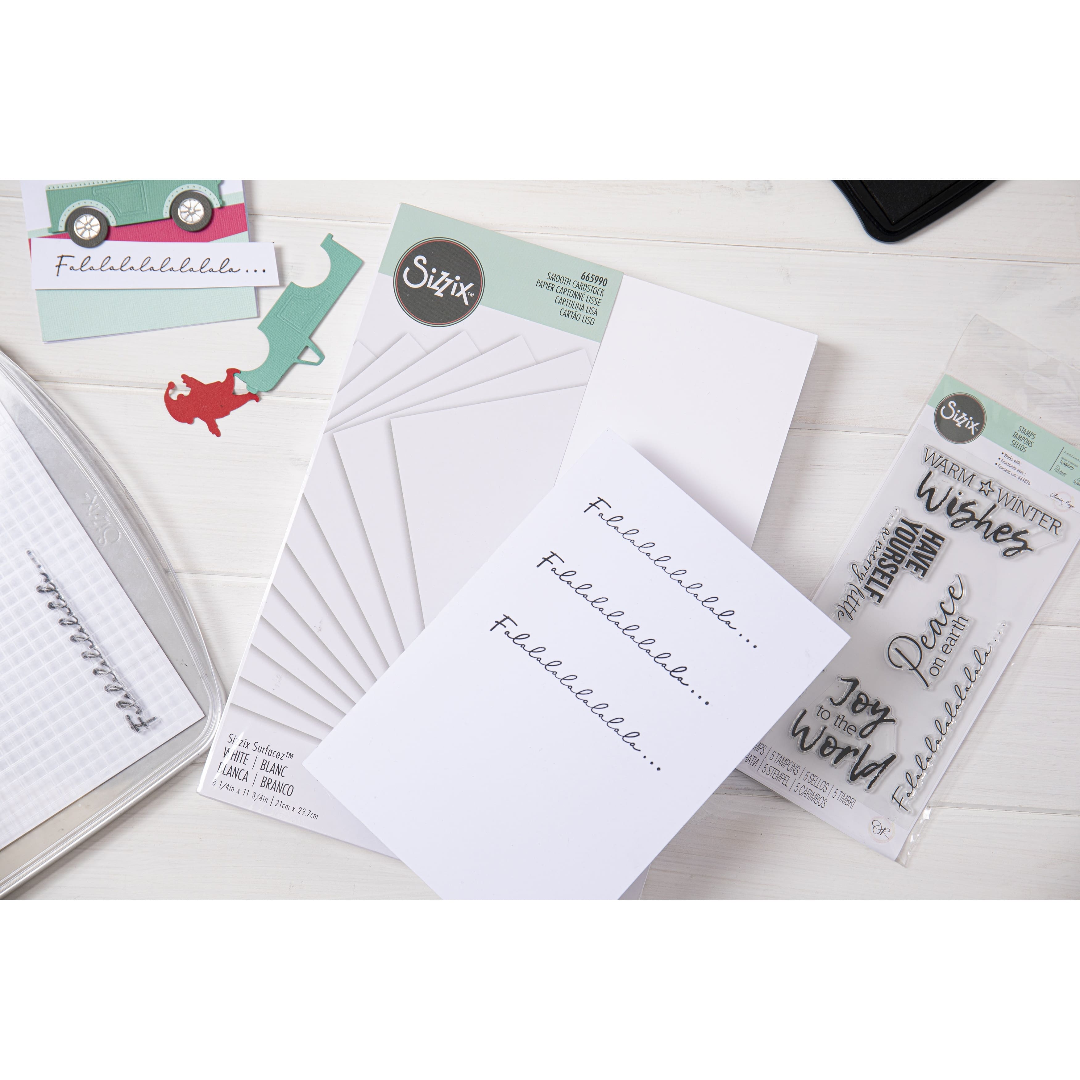 Sizzix&#xAE; Surfacez&#x2122; White 8.25&#x22; x 11.75&#x22; Smooth Cardstock, 60 Sheets
