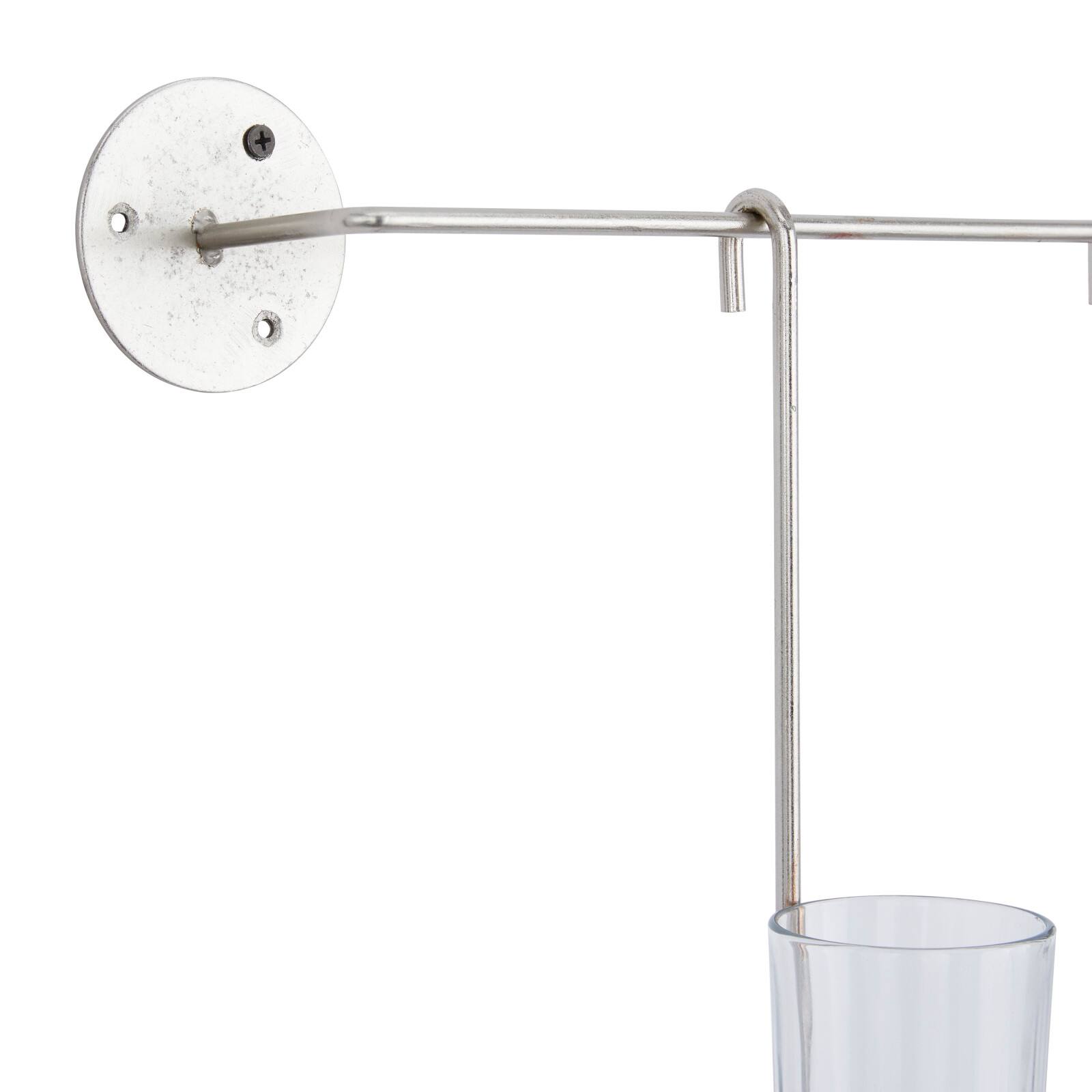 CosmoLiving by Cosmopolitan 27" Silver Contemporary Wall Sconce