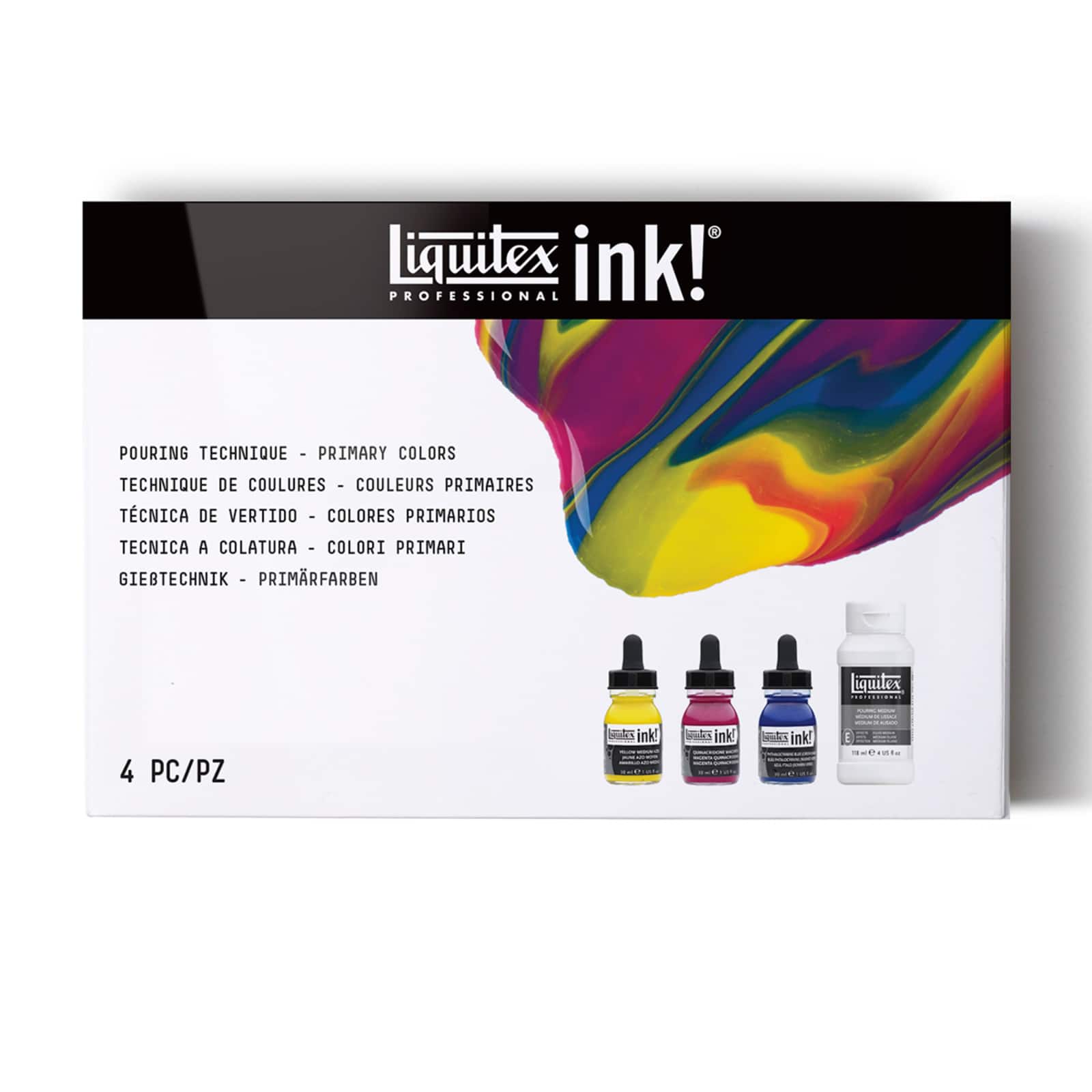 Liquitex® Professional Primary Colors Pouring Technique Set