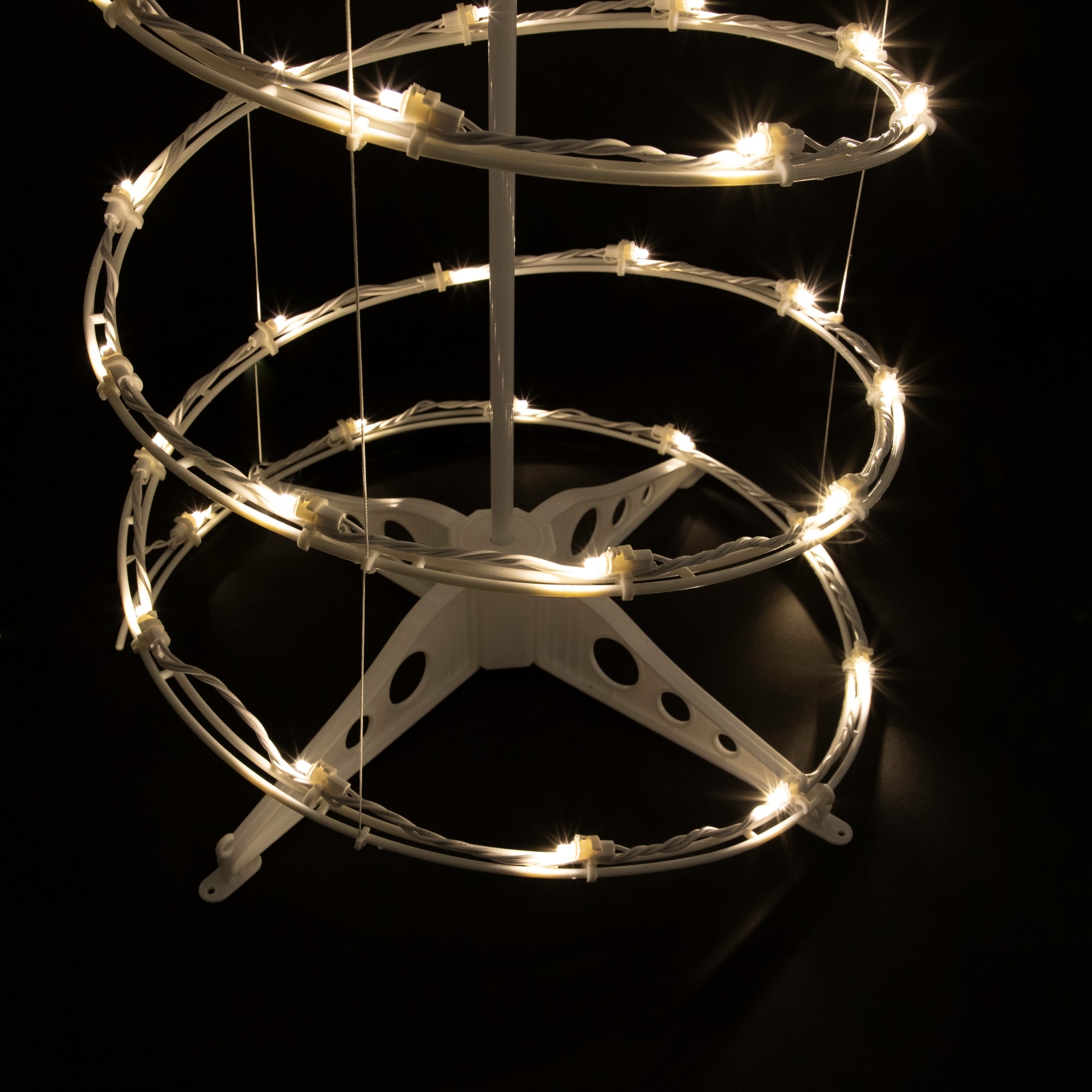 6ft. White LED Lighted Spiral Outdoor Christmas Tree