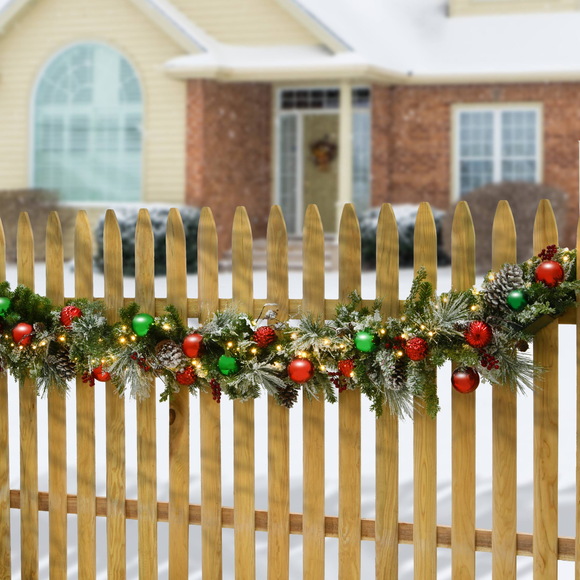 9ft. Pre-Lit General Store Collection Decorated Garland