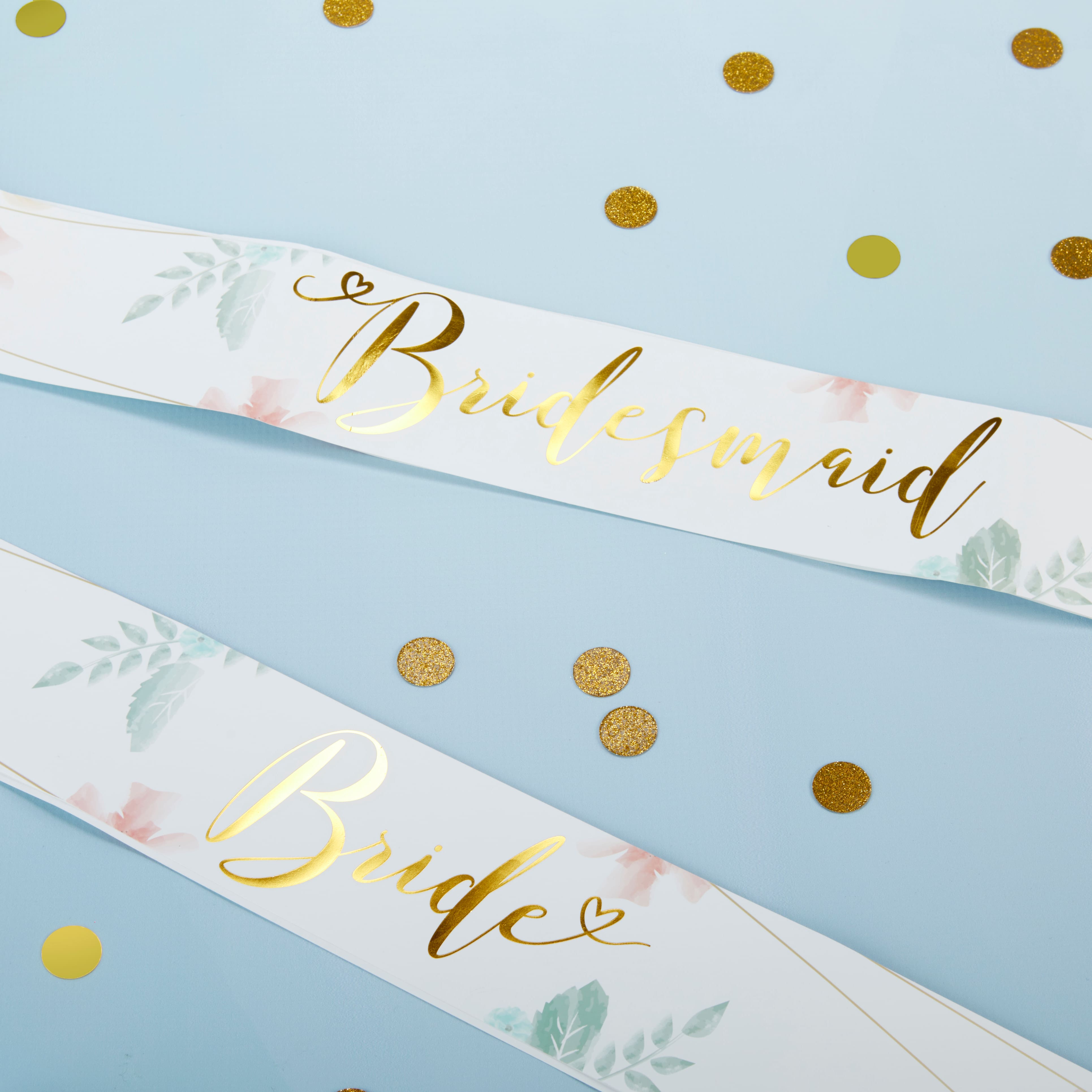 Kate Aspen&#xAE; Geometric Floral Bachelorette Sash Set, 6ct.