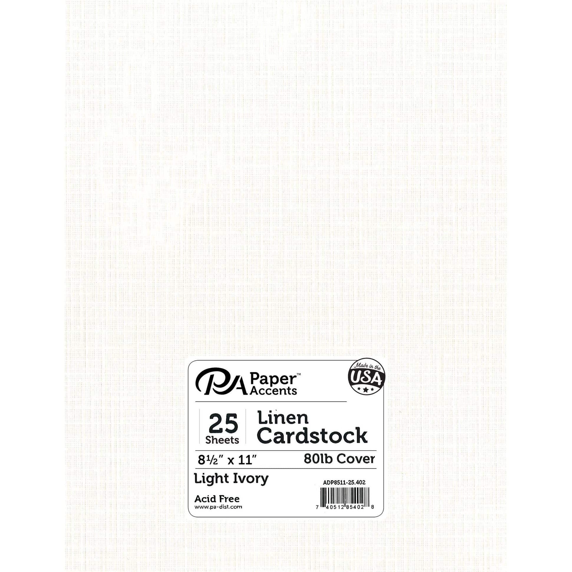  Linen Black Cardstock - 8.5 x 11 inch - 80Lb Cover - 50 Sheets  - Clear Path Paper : Clothing, Shoes & Jewelry