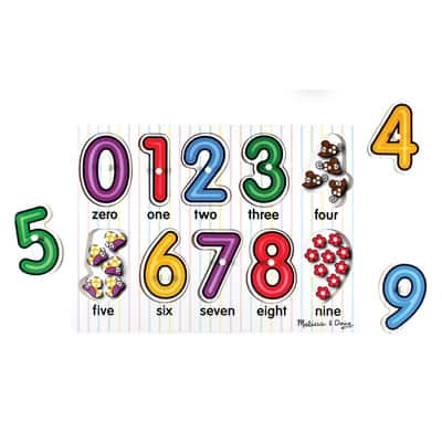 Melissa & Doug® See-Inside Numbers 10 Piece Peg Puzzle | Michaels