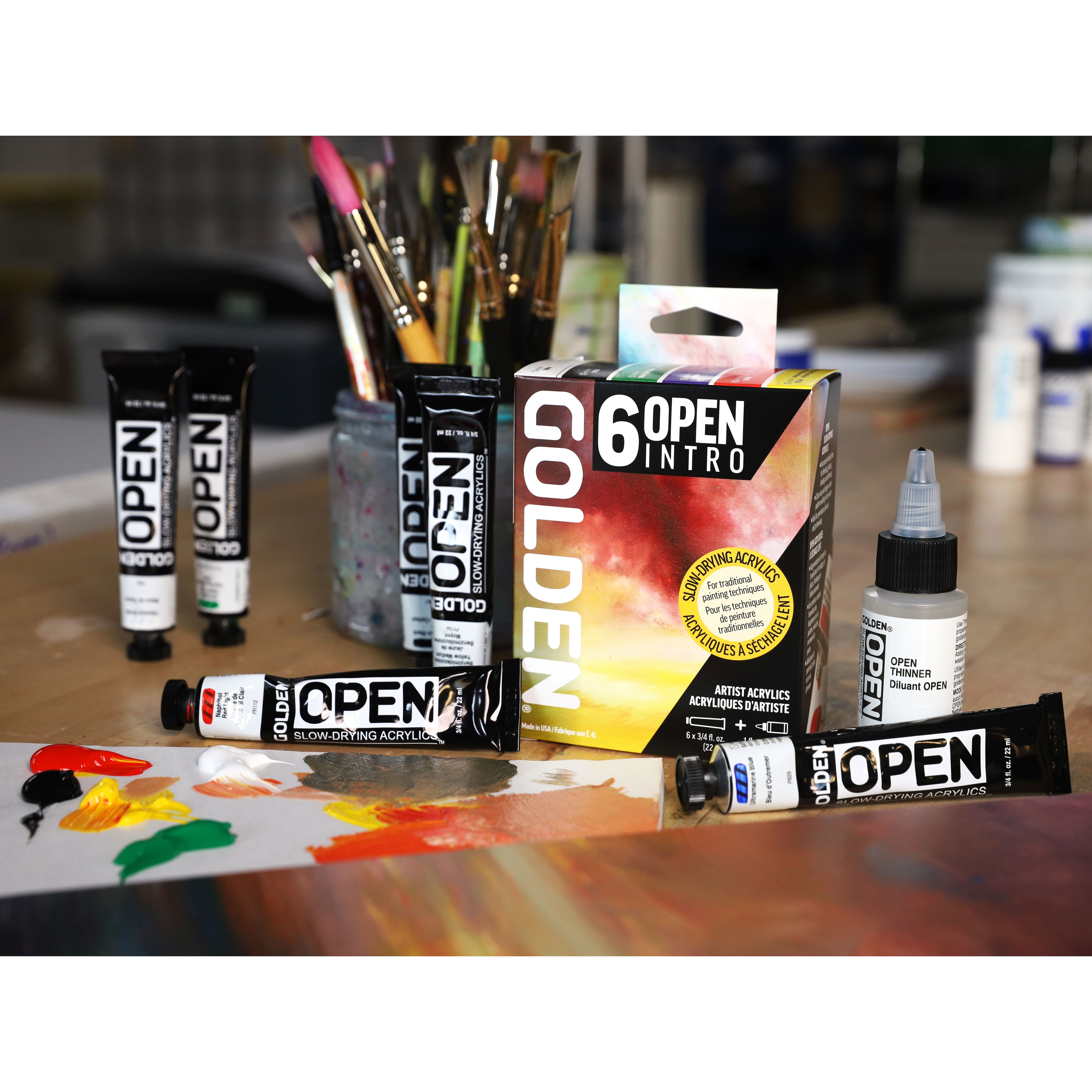 Golden&#xAE; OPEN Slow-Drying Acrylics Intro Set