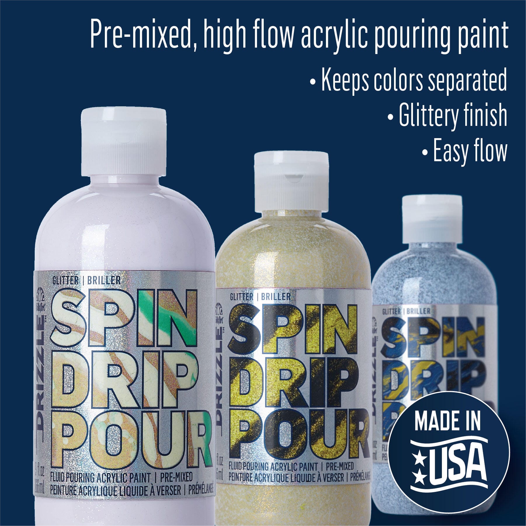 FolkArt&#xAE; Drizzle&#x2122; Pre-Mixed Acrylic Pouring Paint, 9oz.