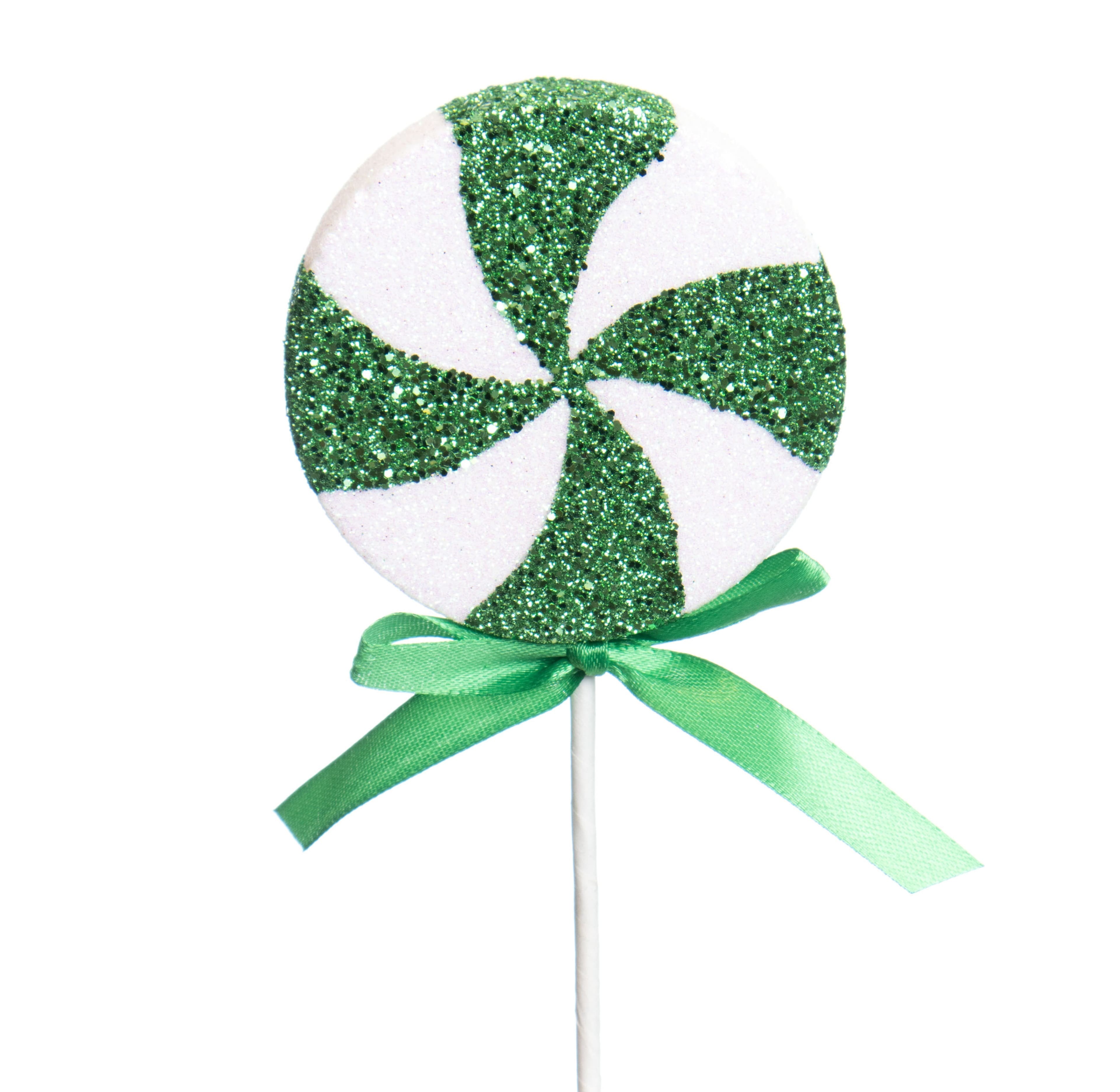 9&#x22; Green &#x26; White Peppermint Candy Pick by Ashland&#xAE;