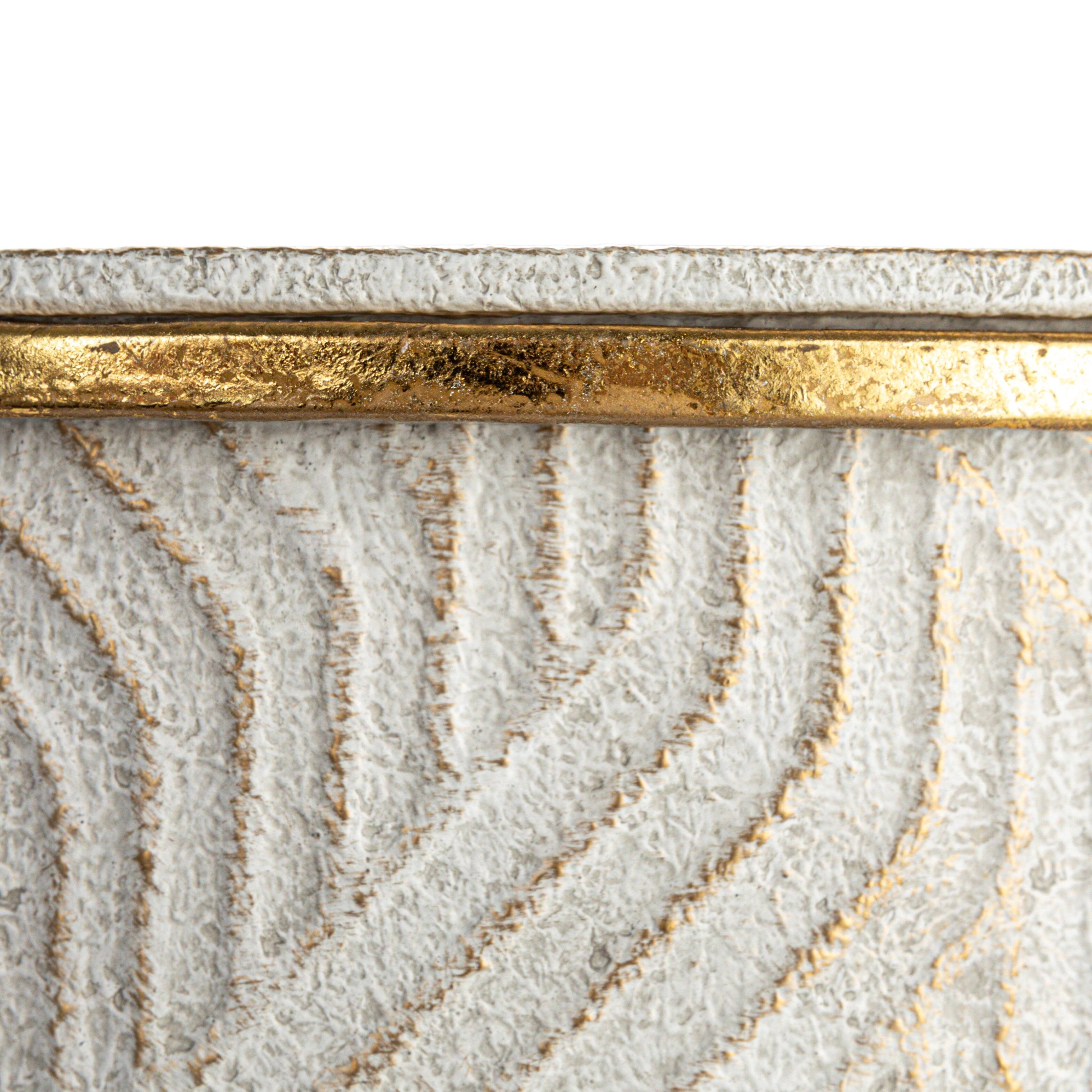 Hello Honey® Cream & Gold Metal Planter Set on Stands