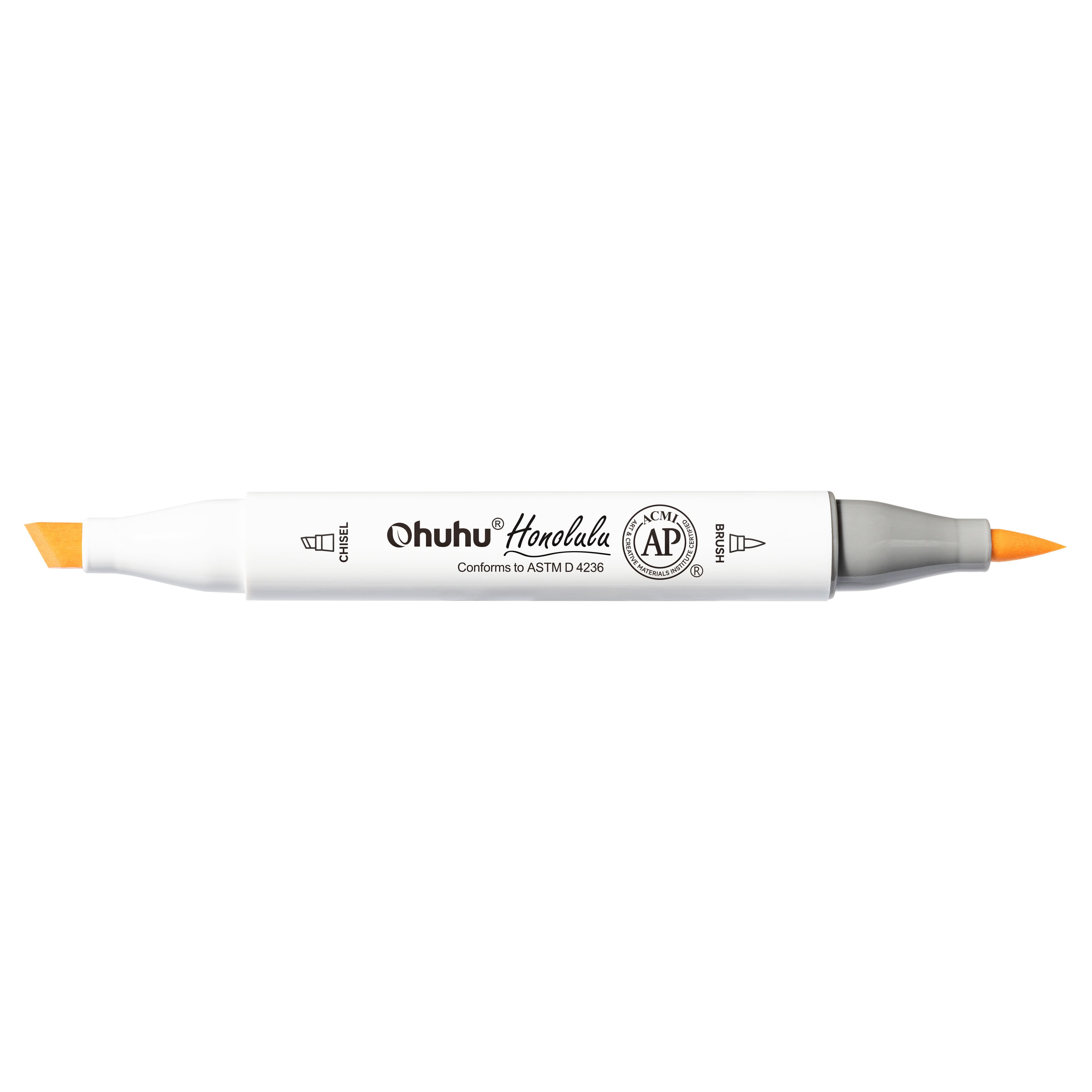 Ohuhu&#xAE; Honolulu Brush &#x26; Chisel Dual Tip Marker