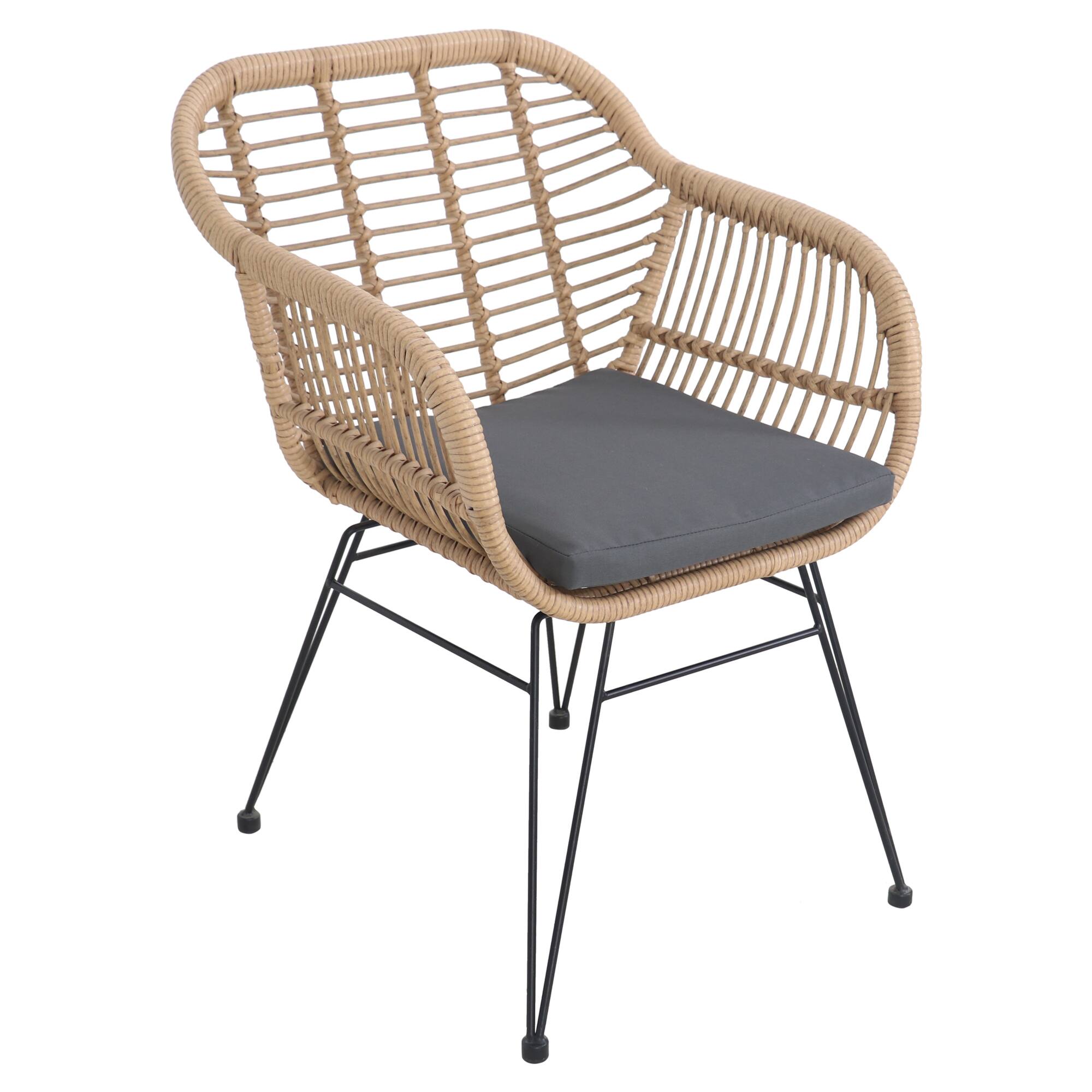 Coral Bay Rattan Outdoor Bistro Set with Cushions