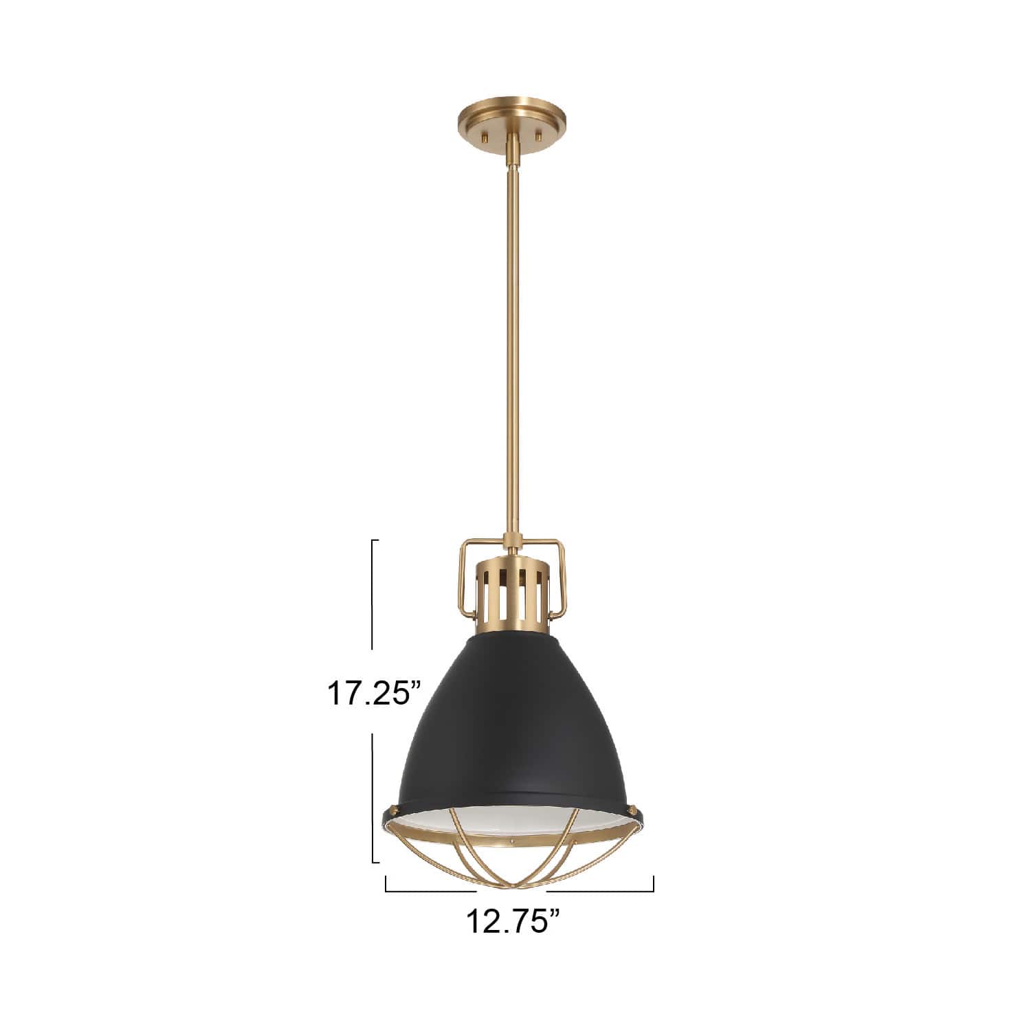 Hello Honey® Kent Industrial Oversized Caged Metal Ceiling Light