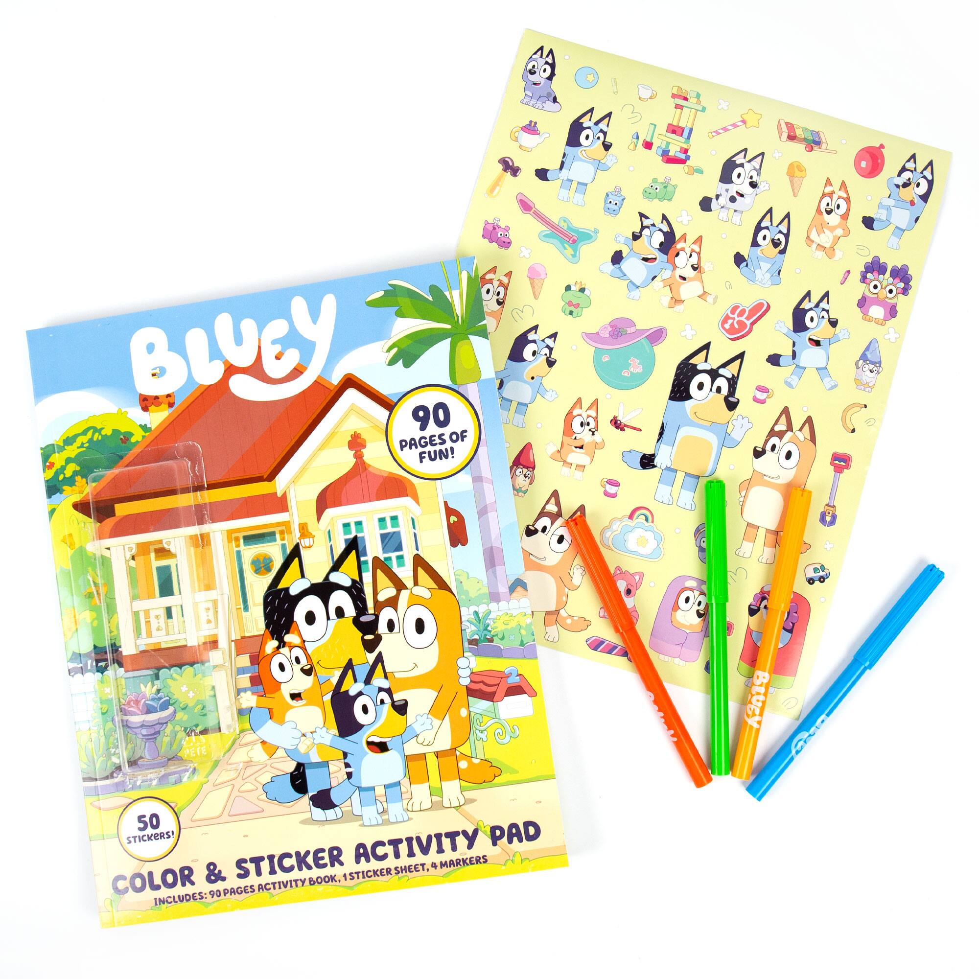 Bluey: Color and Sticker Activity Set