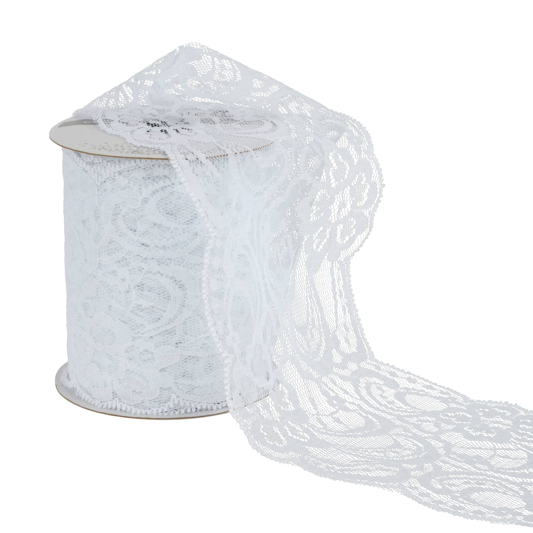 12 Pack: 3.5&#x22; x 3yd. Lace Ribbon by Celebrate It&#xAE;