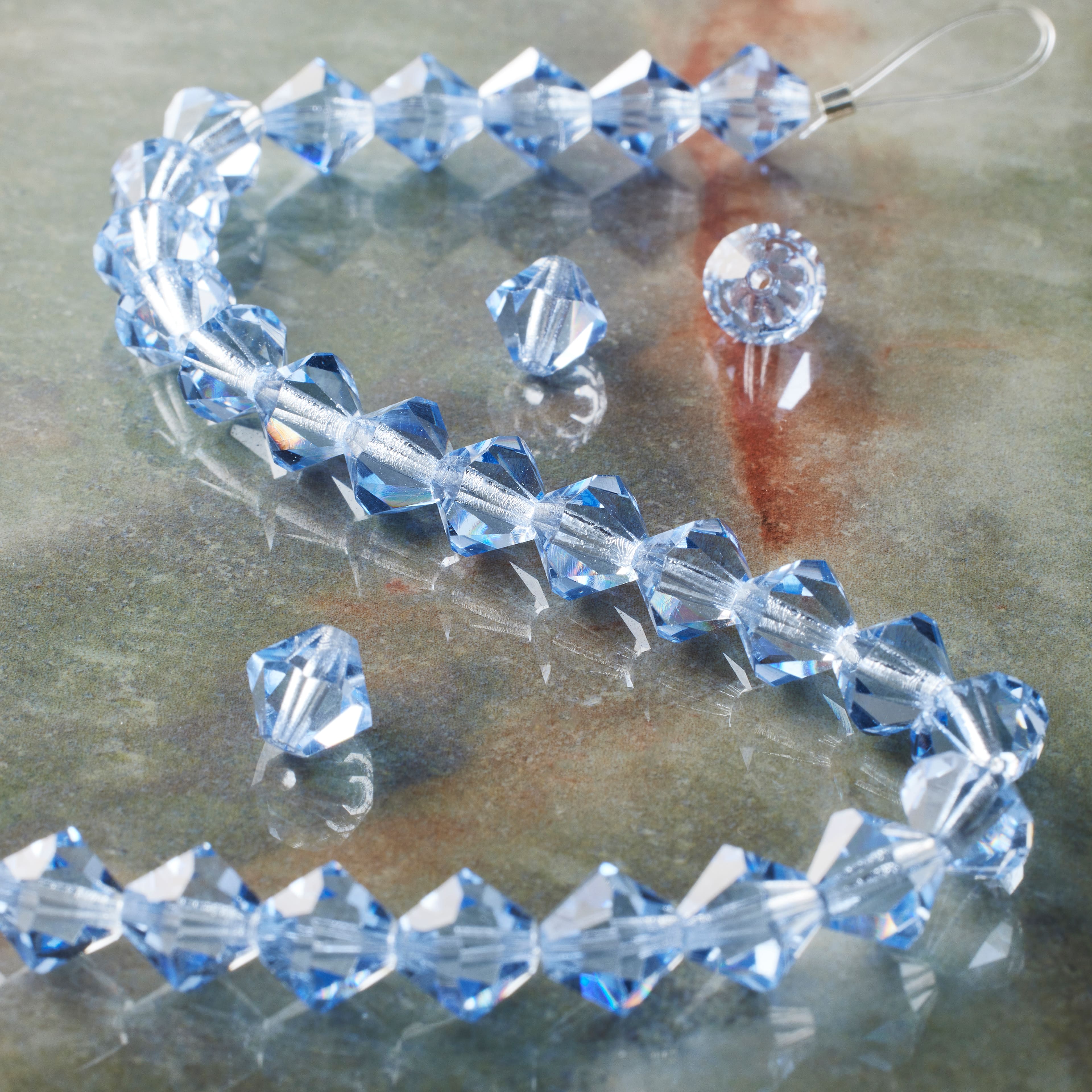 6 Pack: Preciosa Glass Crystal Bicone Beads, 8mm by Bead Landing™
