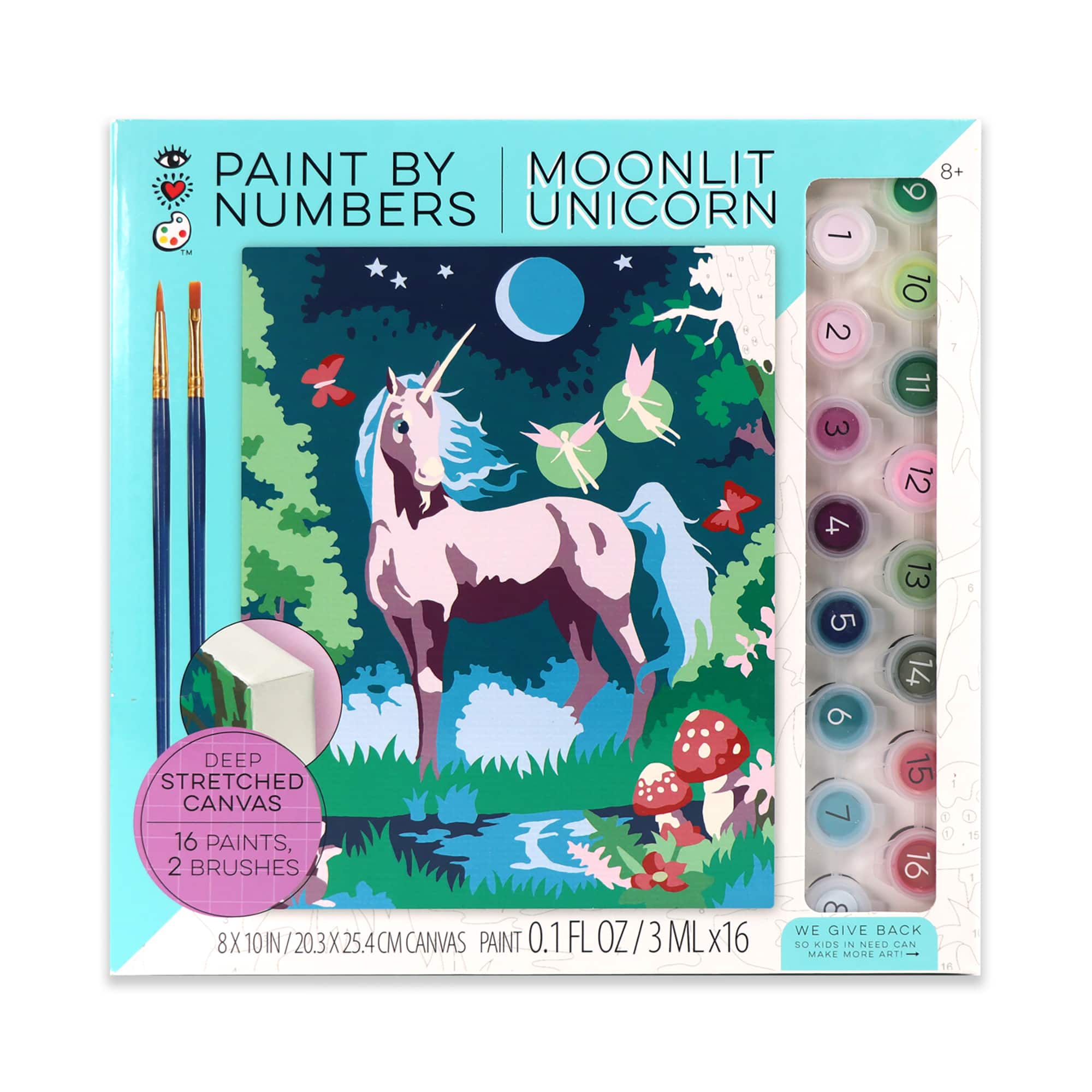 Paint by Numbers Moonlit Unicorn Craft Kit