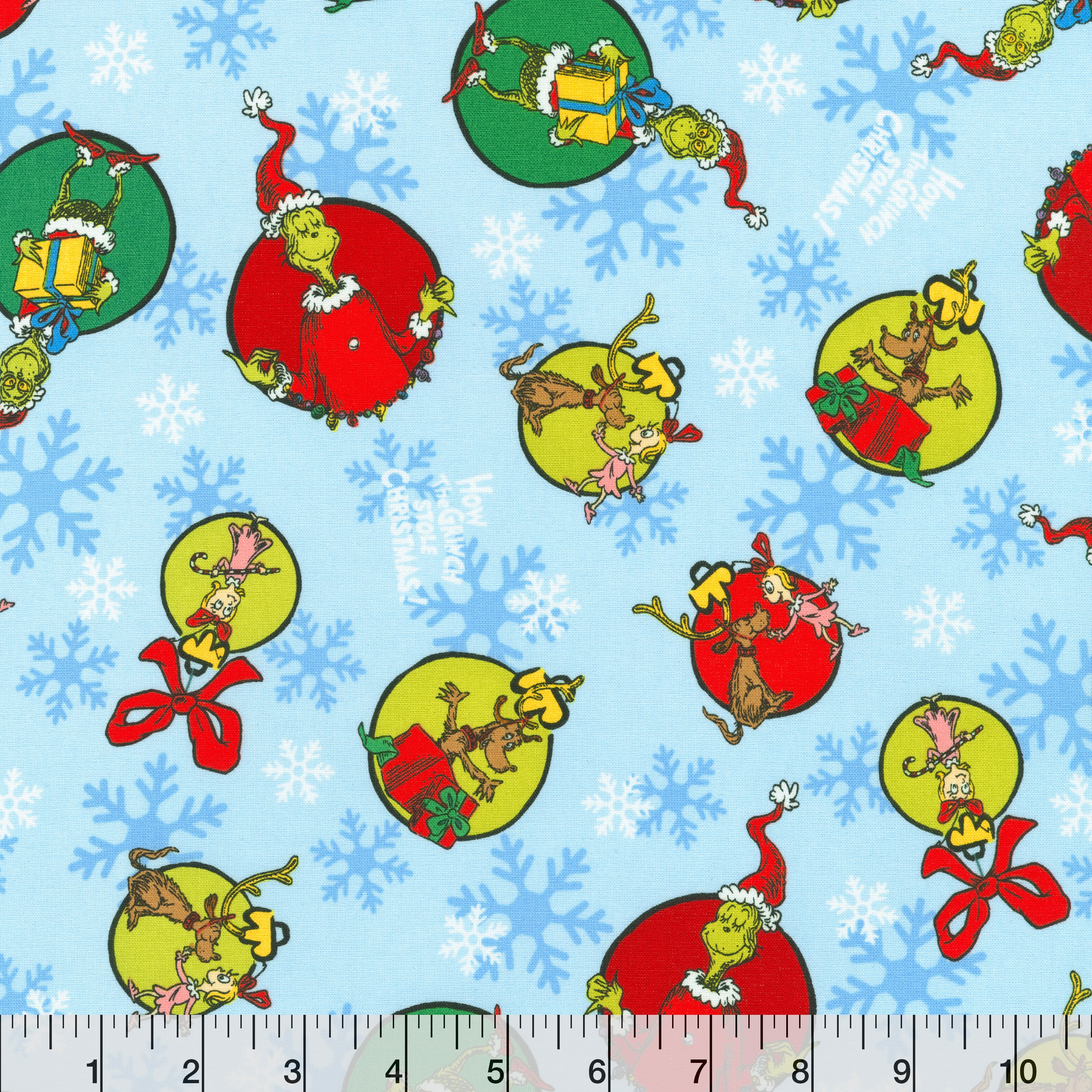 Dr. Seuss™ Grinchmas Cheer Cotton Fabric