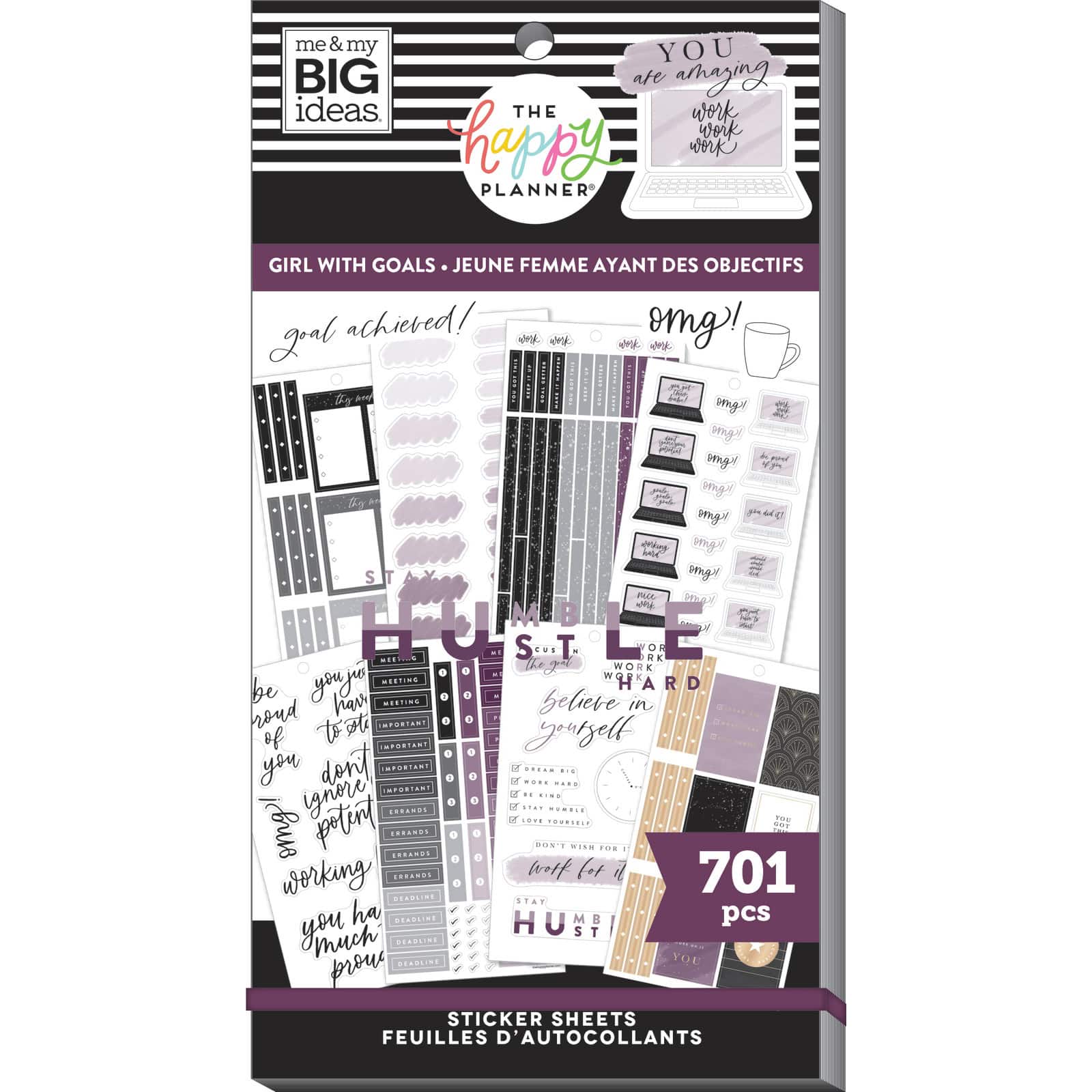 The Happy Planner&#xAE; Girl with Goals Value Pack Stickers