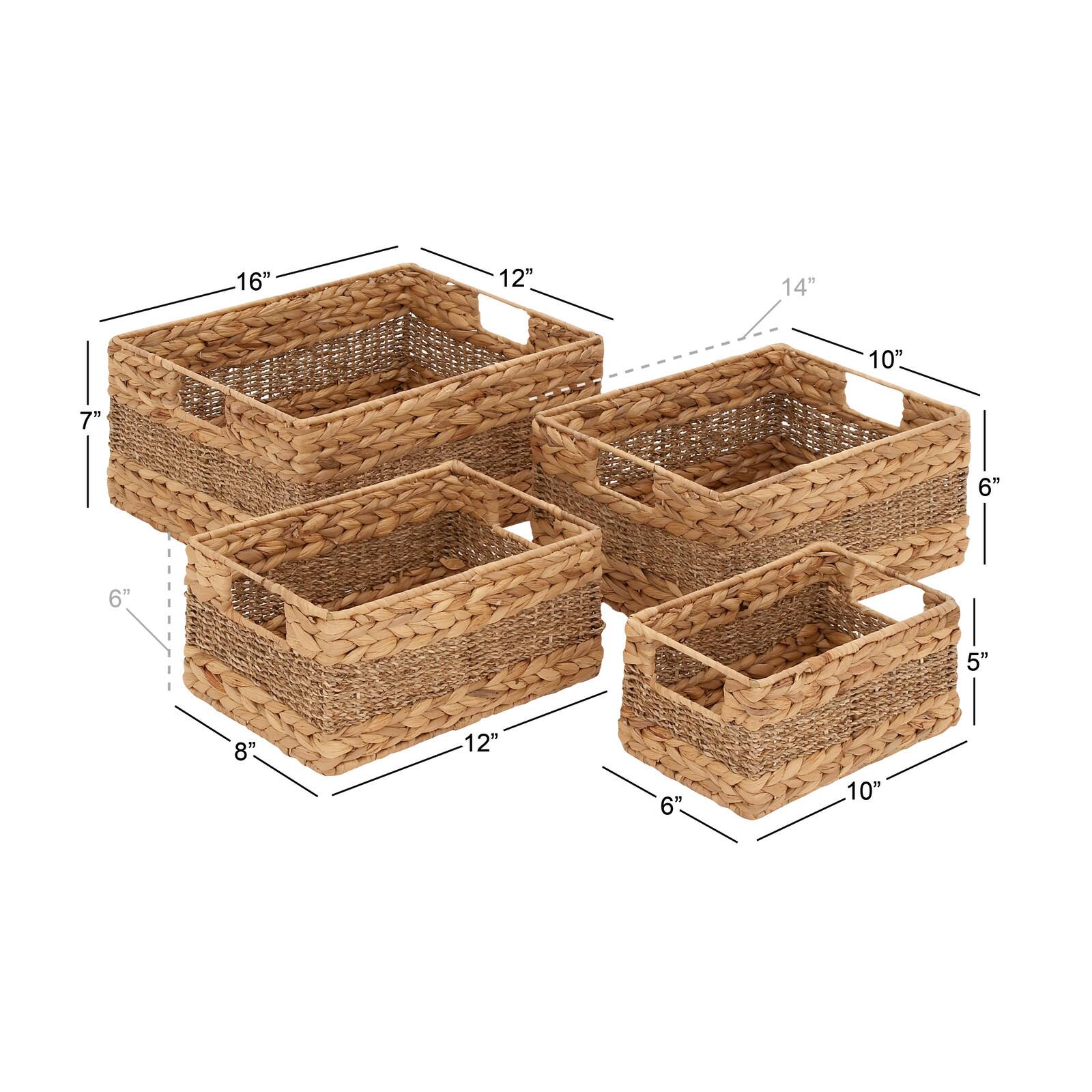 Sea Grass Natural Storage Basket Set