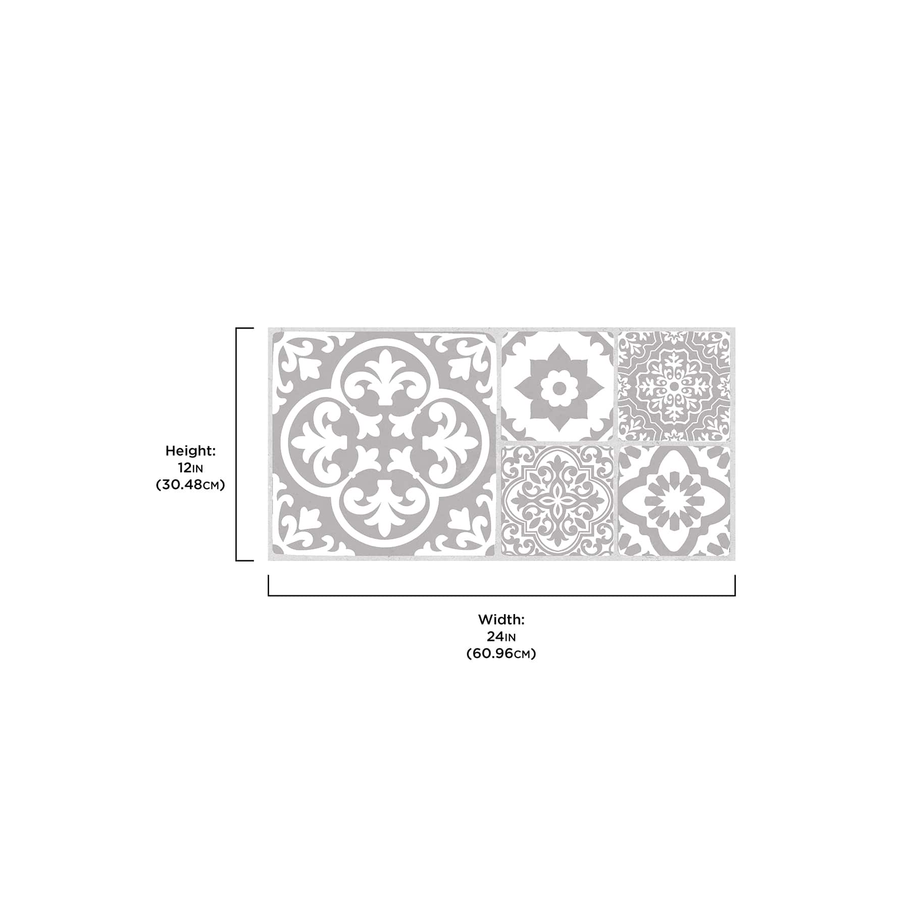 FloorPops Valencia Peel & Stick Floor Tiles, 6ct.