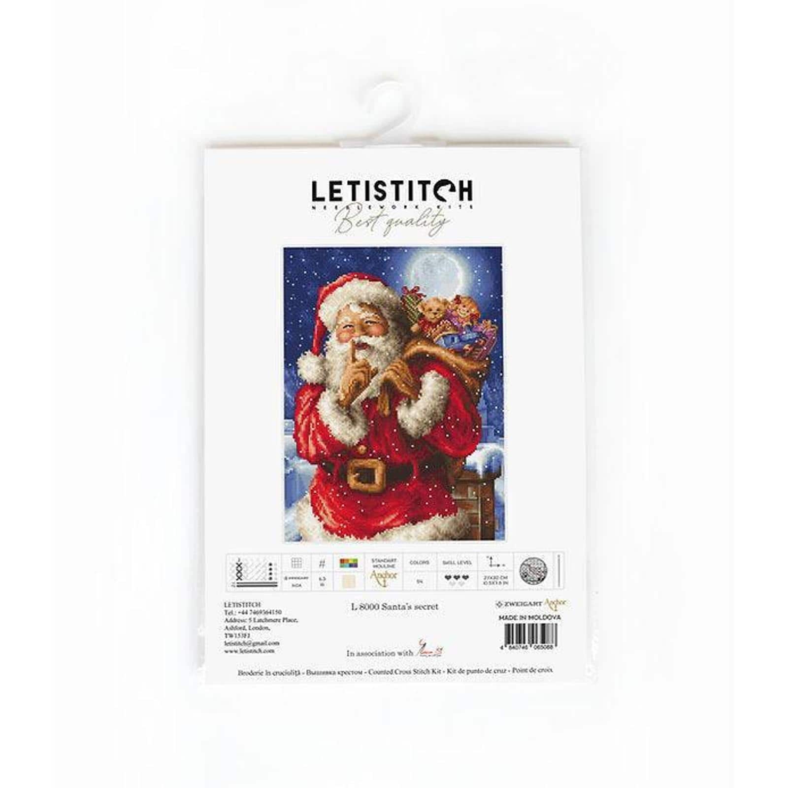 Letistitch Santa's Secret Counted Cross Stitch Kit