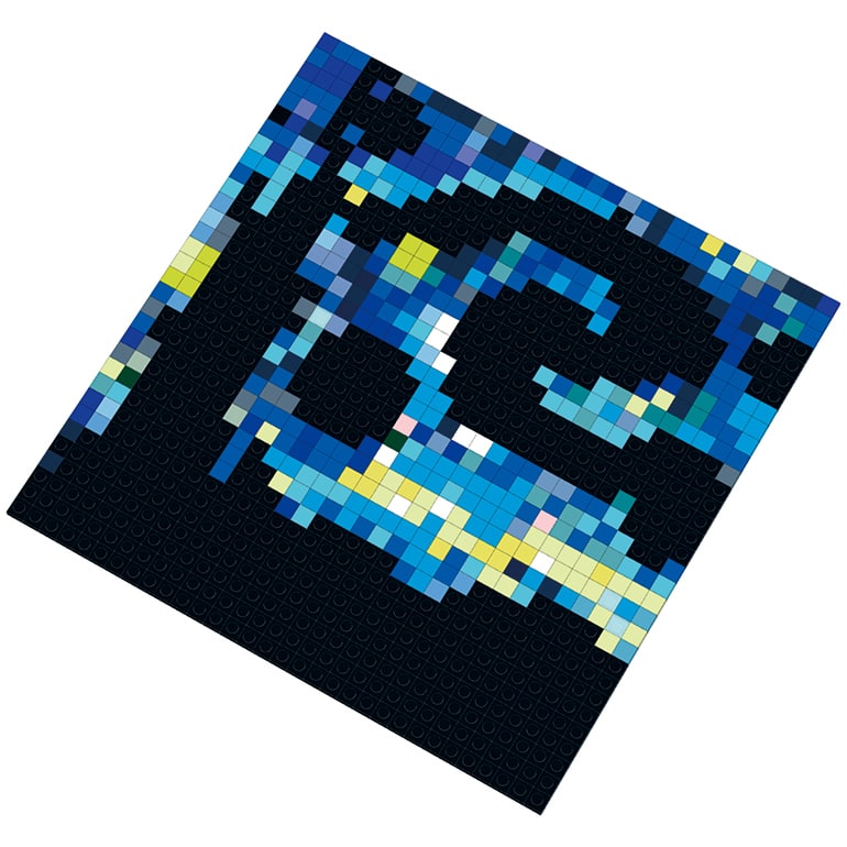 Sea Life Pixelated Brick Art Kit by Make Market&#xAE;