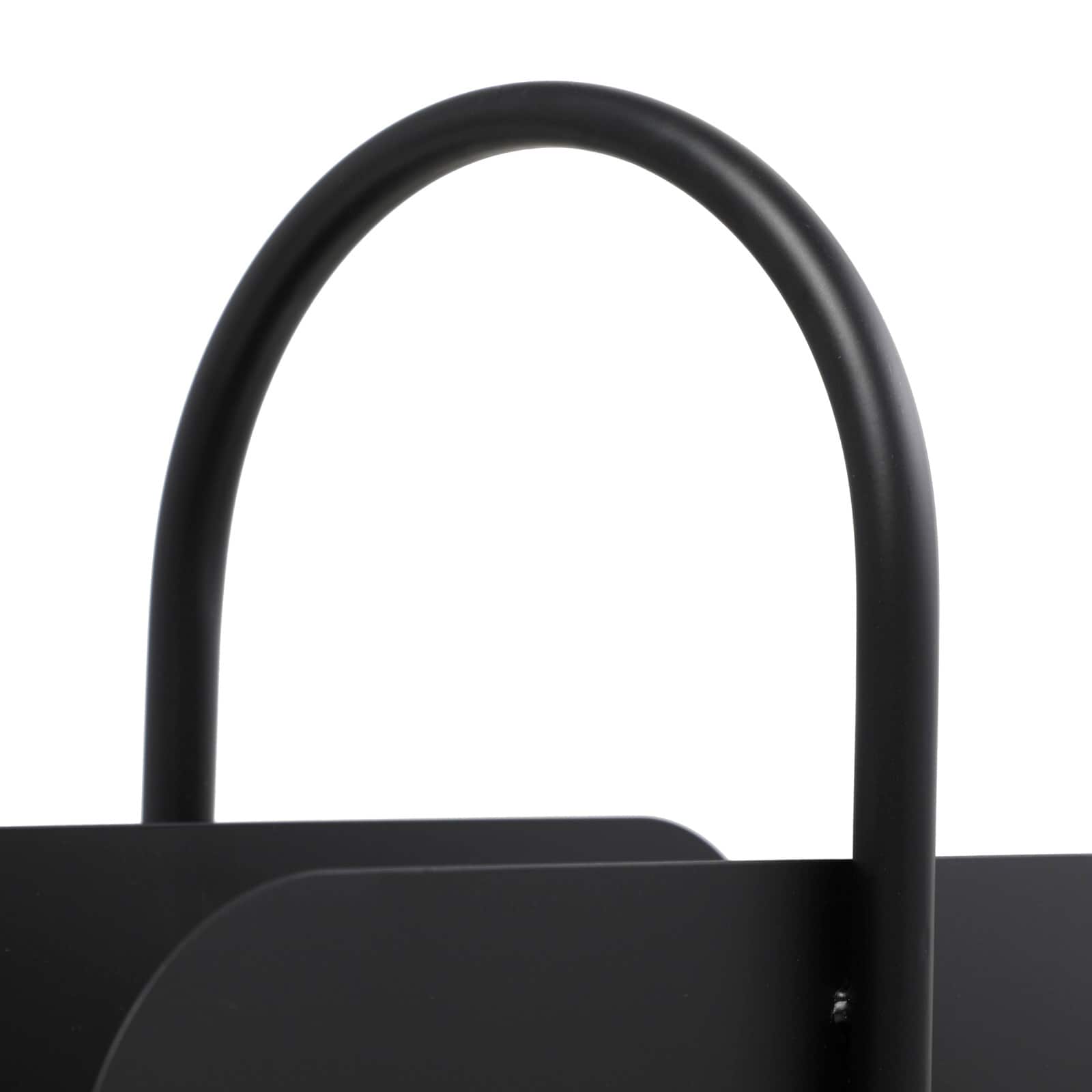 20&#x22; The Novogratz Black Metal Curved Magazine Holder