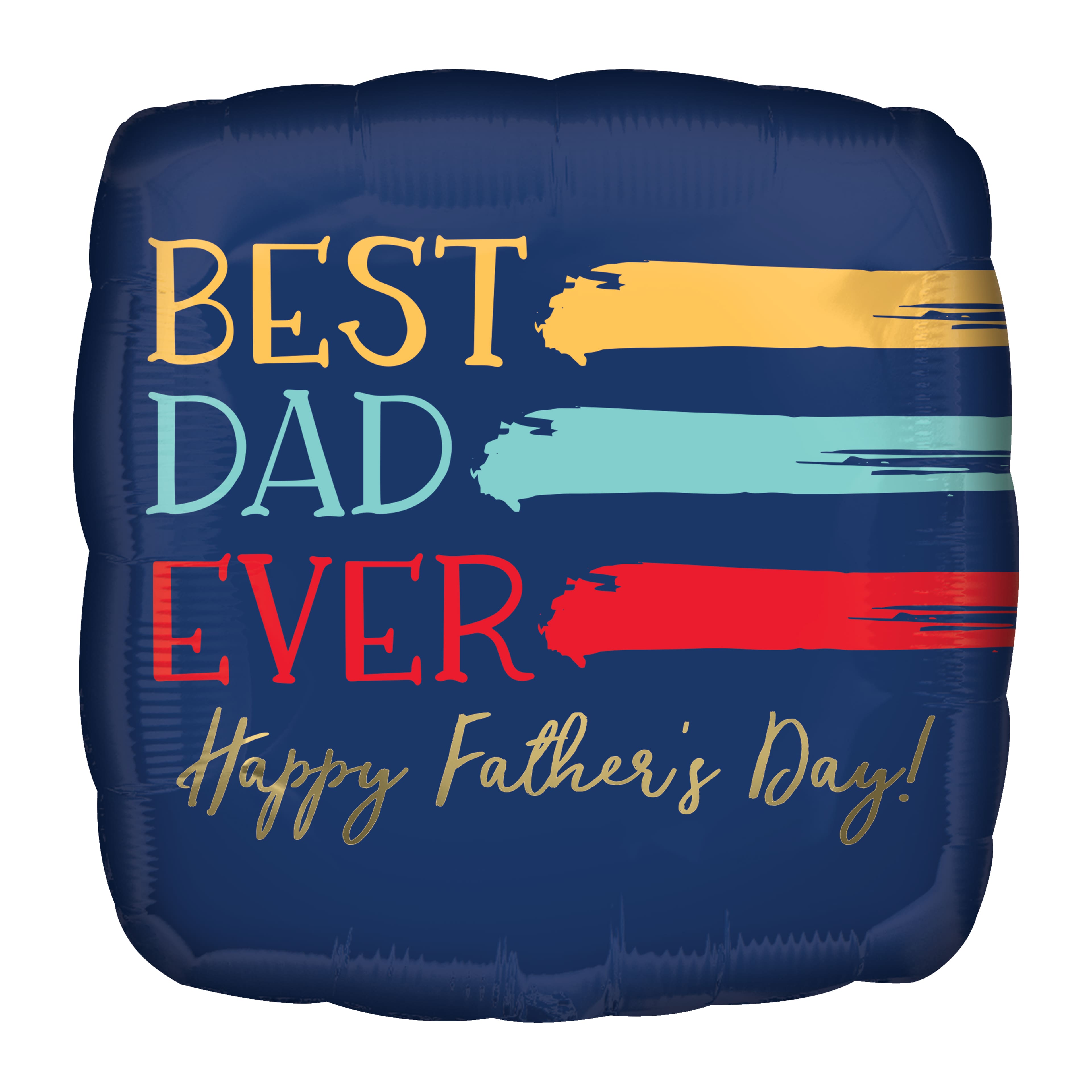 17&#x22; Painted Best Dad Ever Foil Balloon