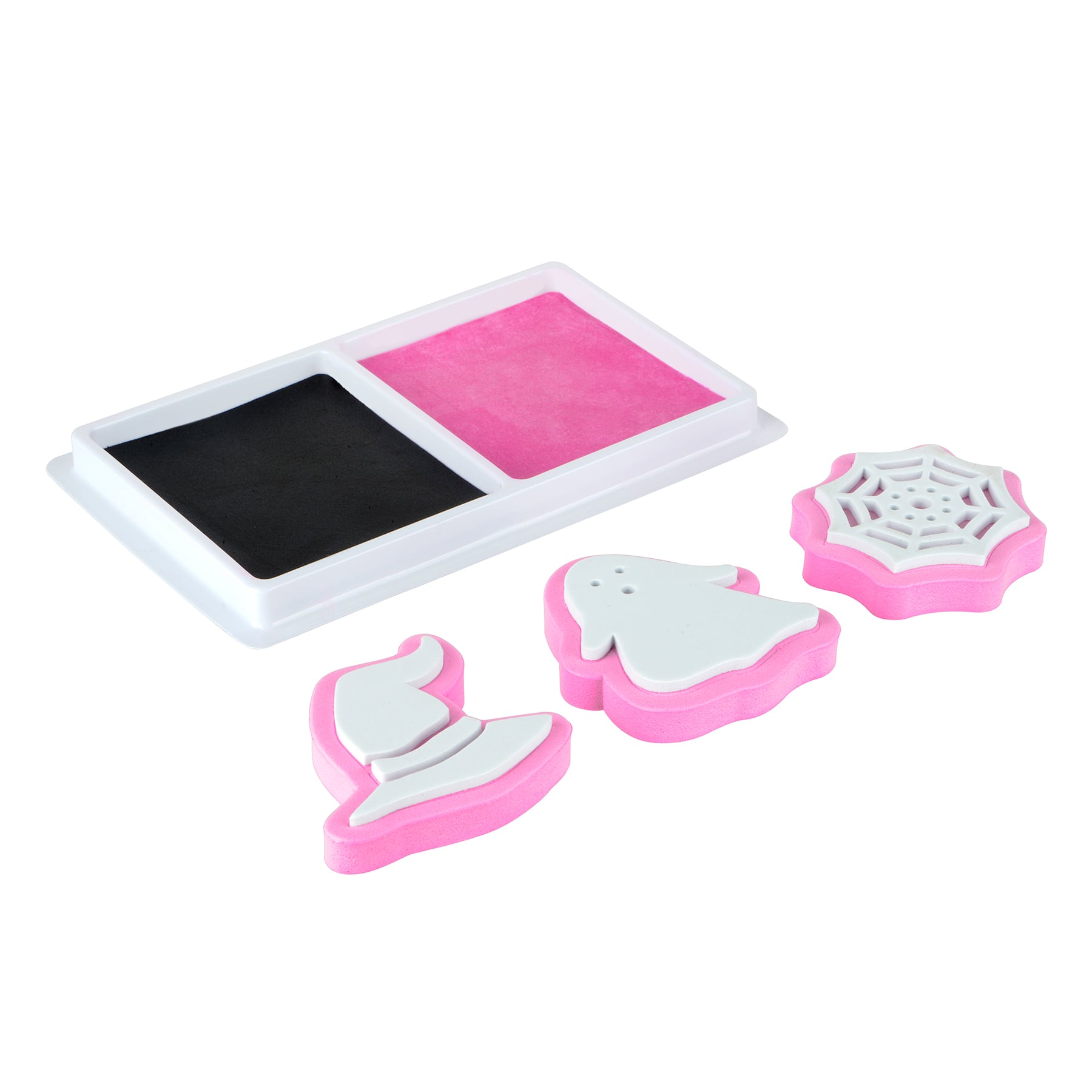 Pink &#x26; Black Halloween Foam Stamp Kit by Creatology&#x2122;