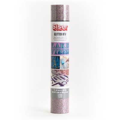 Aqua Siser Glitter Heat Transfer Vinyl (HTV) (Bulk Rolls)